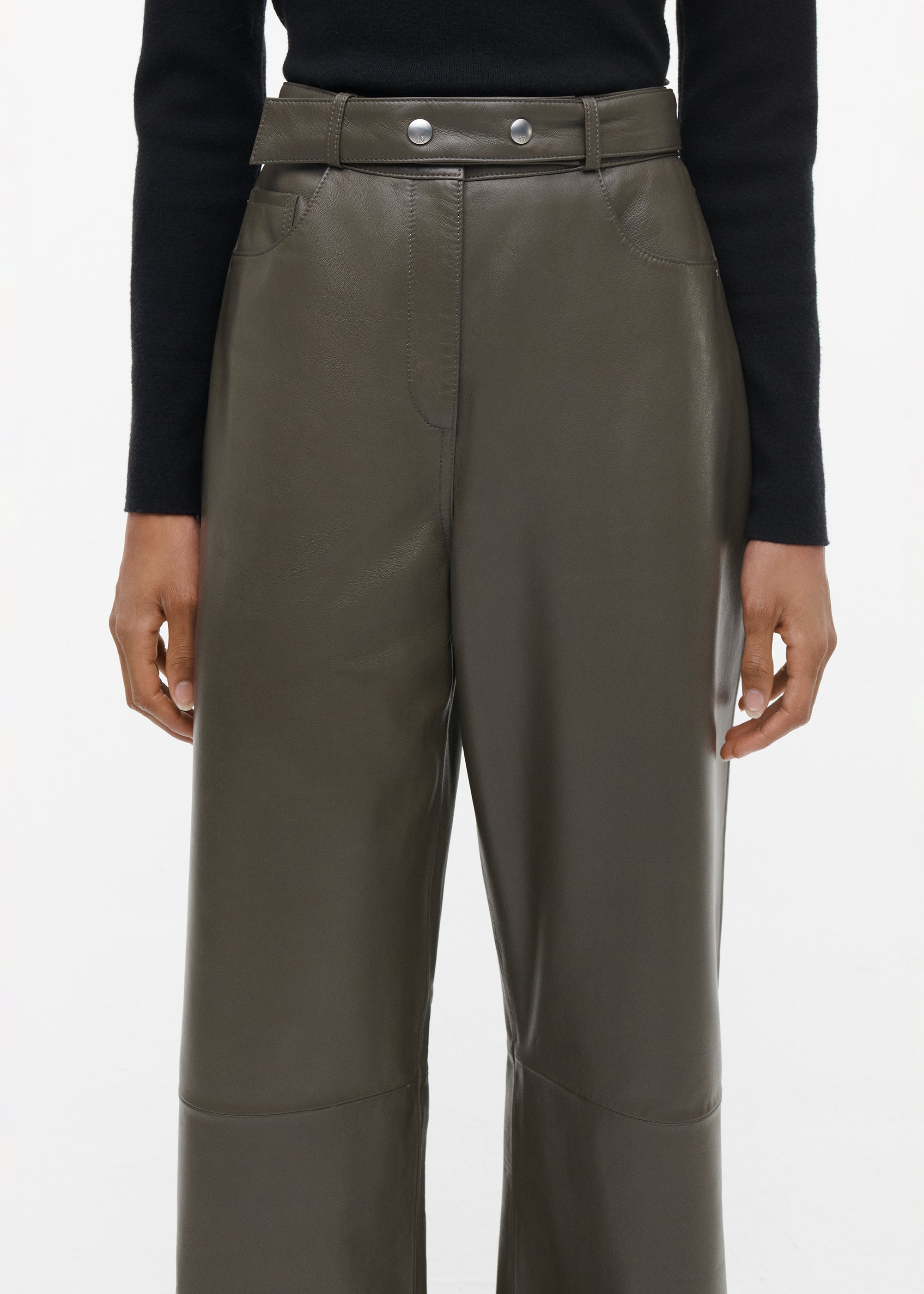 KAIA Leather Trousers