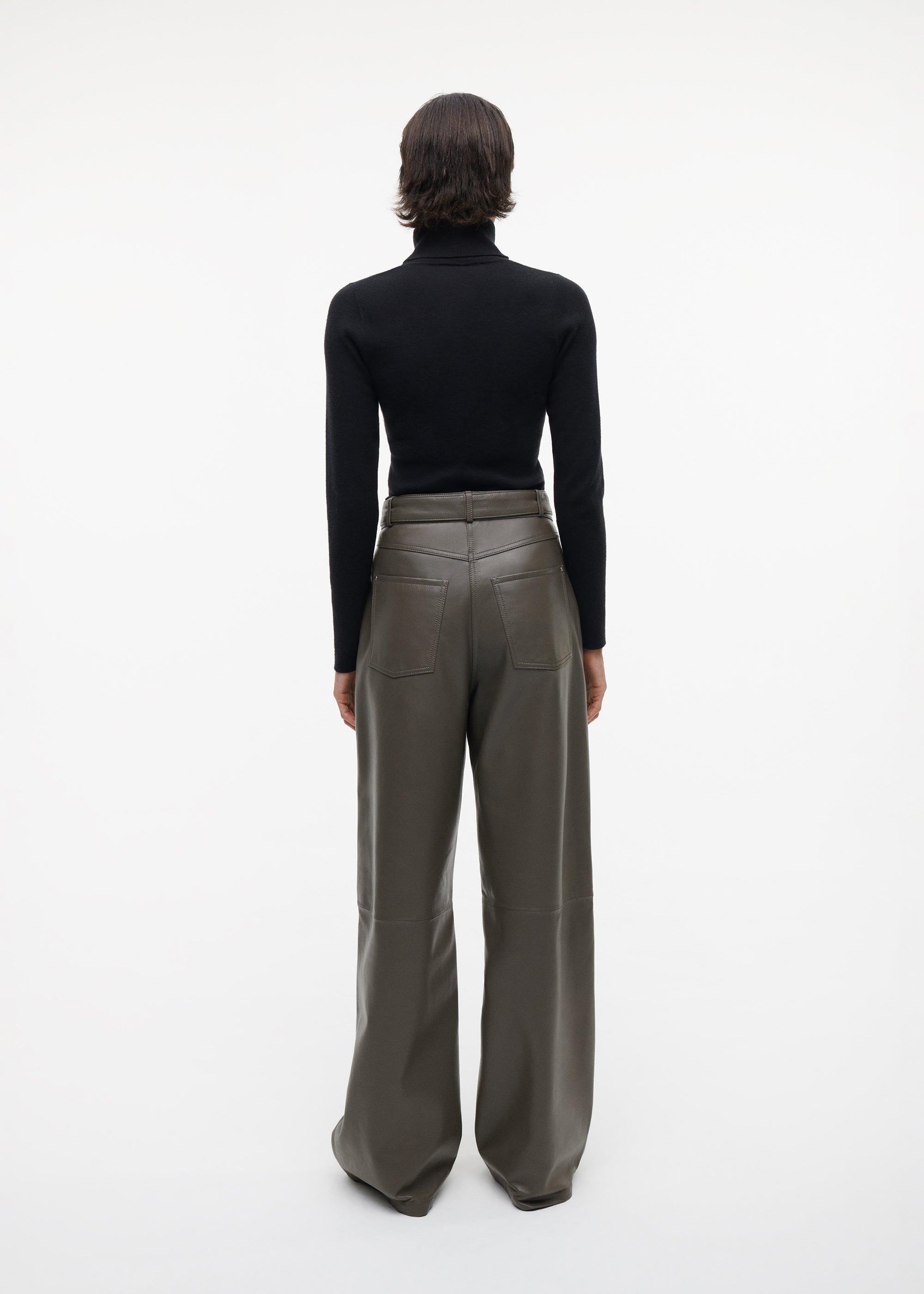 KAIA Leather Trousers