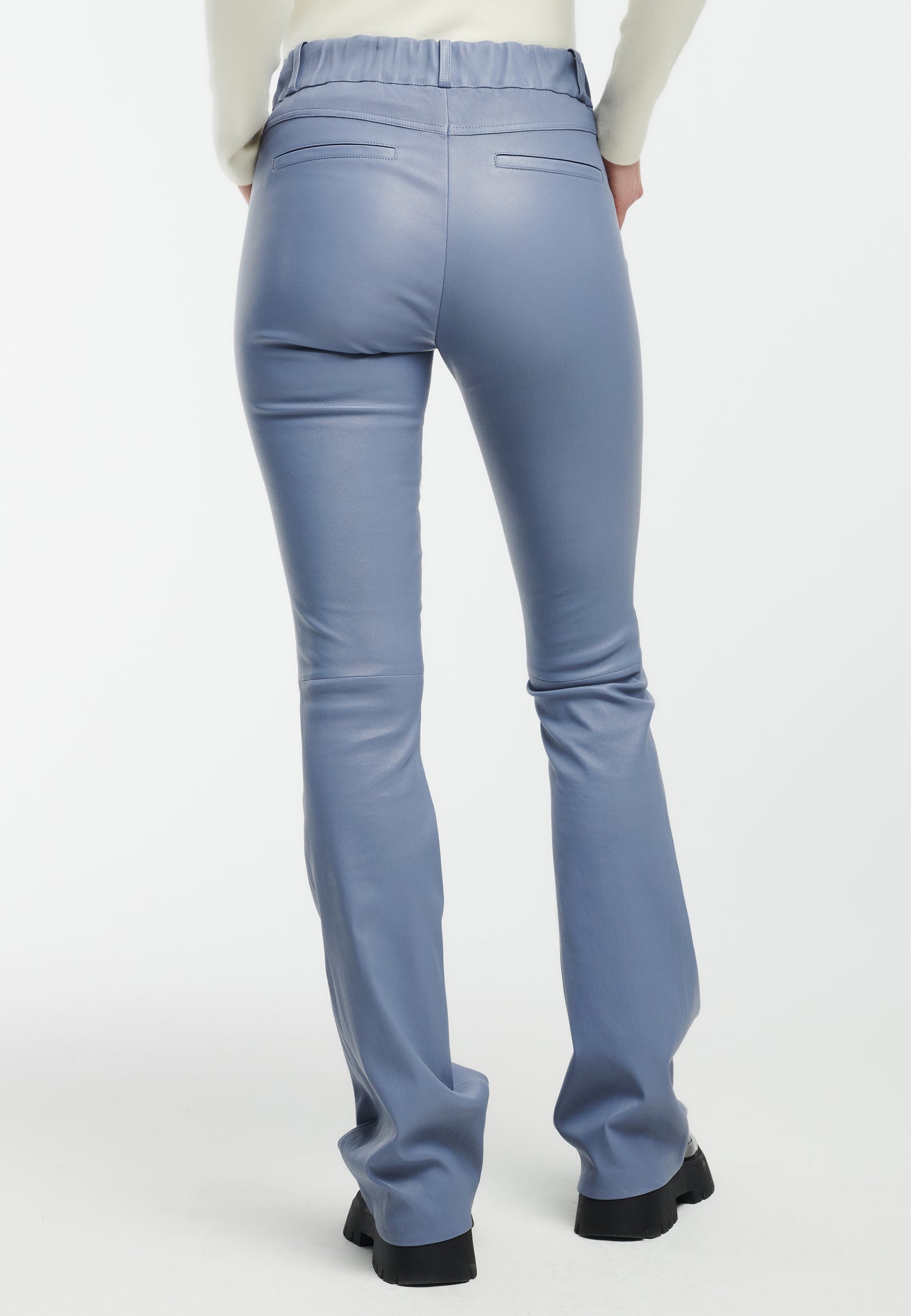 JAELA Leather Flared Trousers