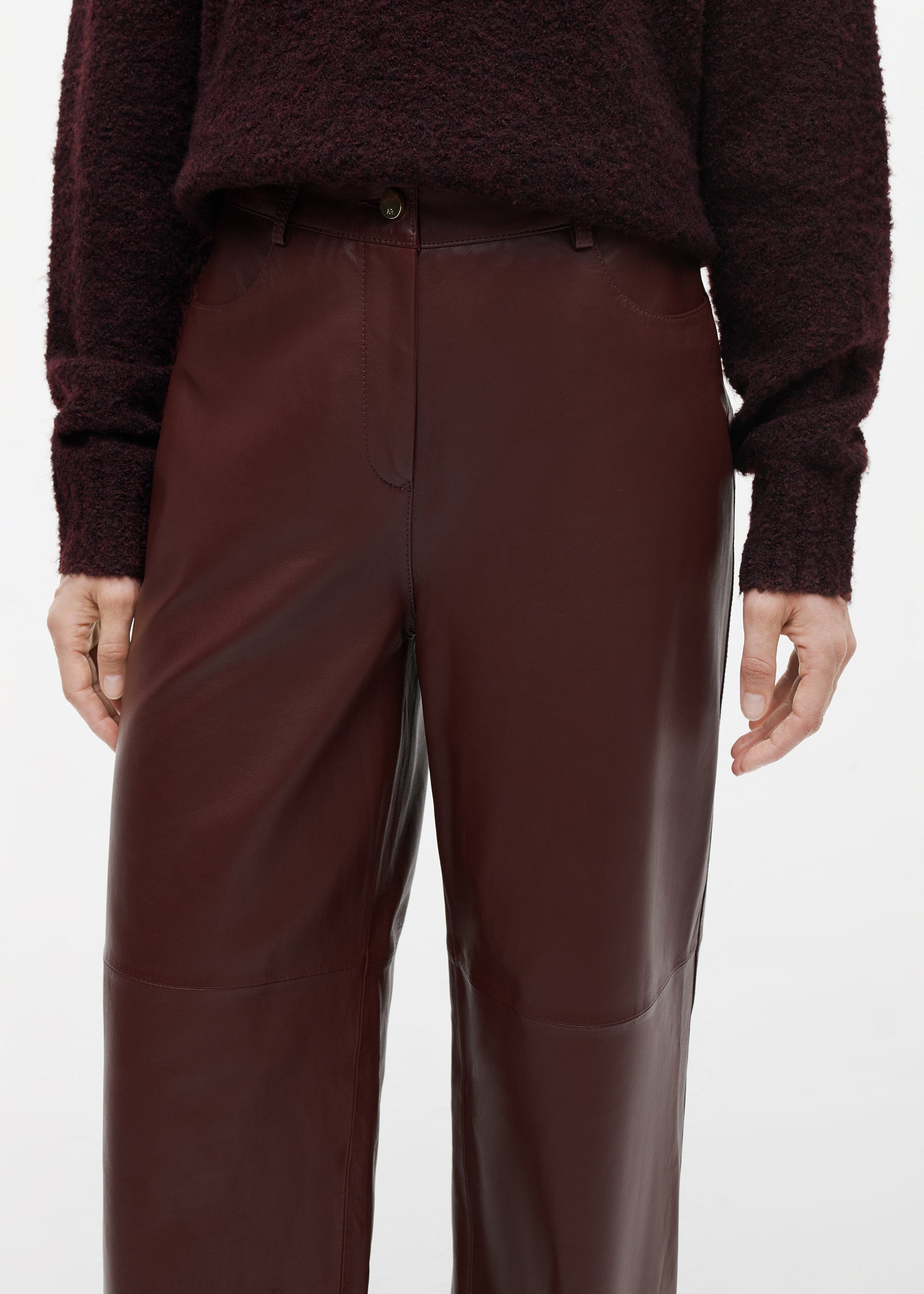 TESS Leren Wijde Broek