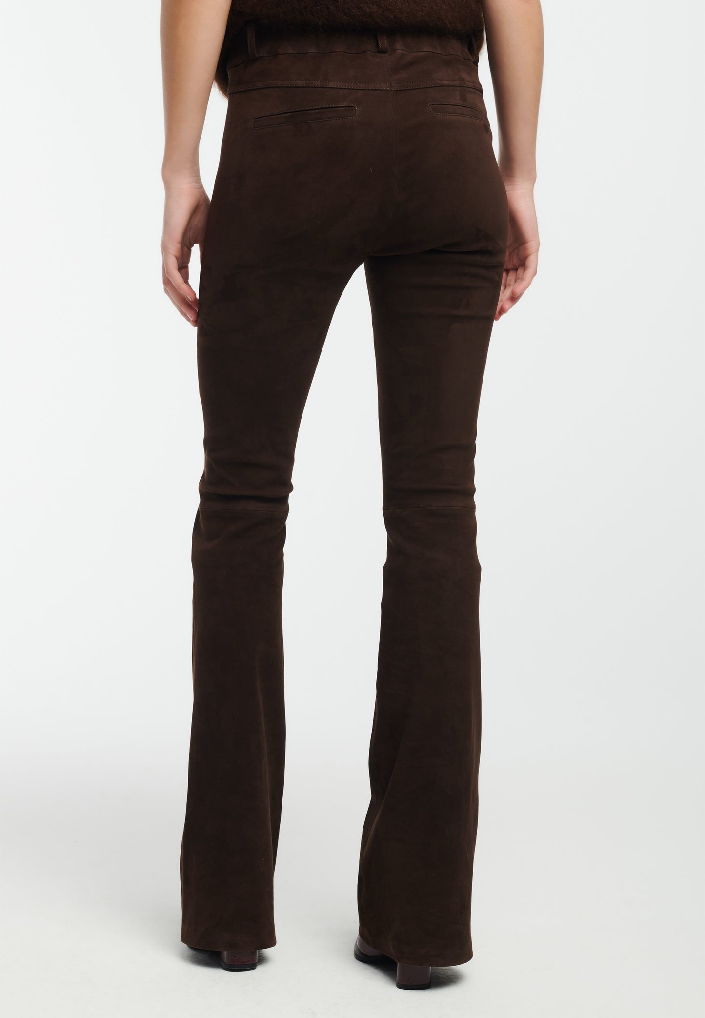 JAELA Suede Flared Trousers