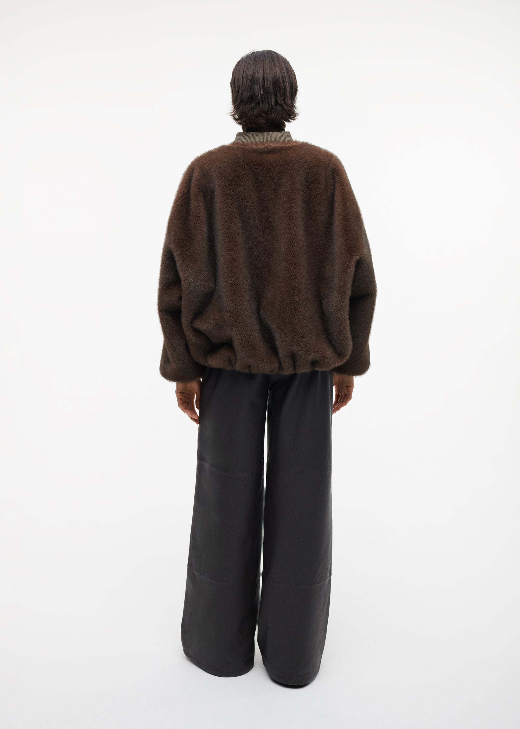 ETTA Faux Fur Bomber Jacket