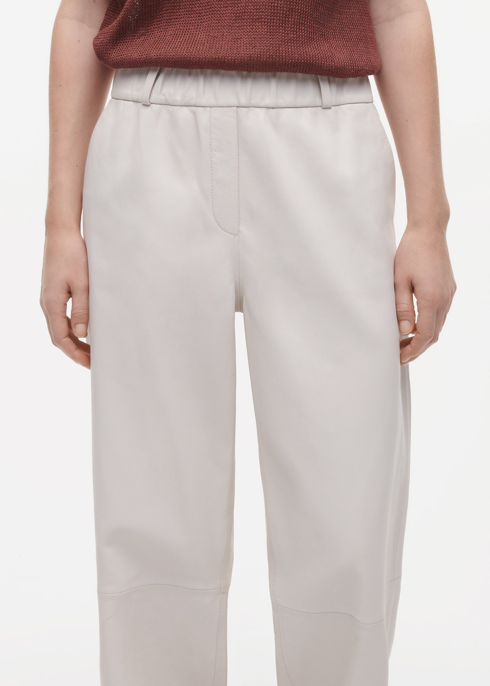 THALINA Leather Trousers