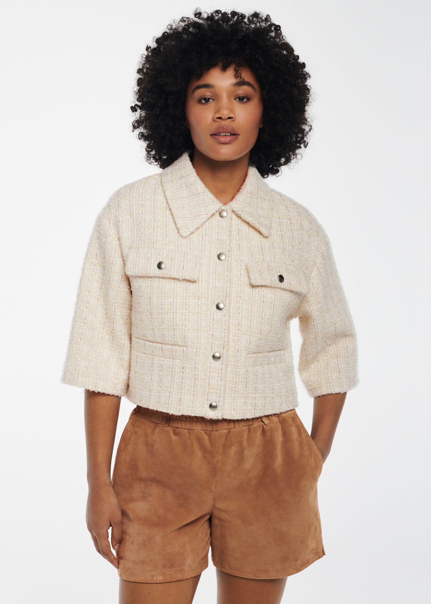 LYANA Tweed Top