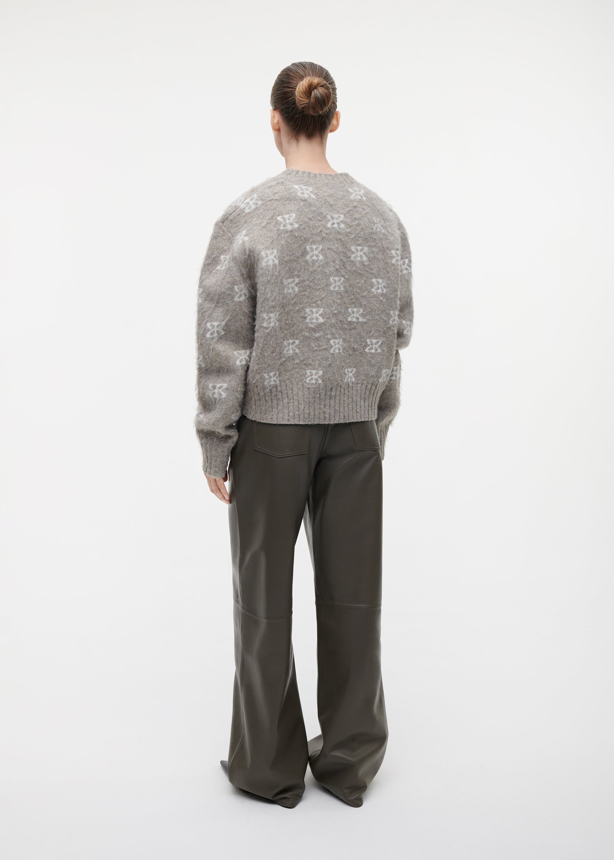 ALYSSA Brushed Logo Knit