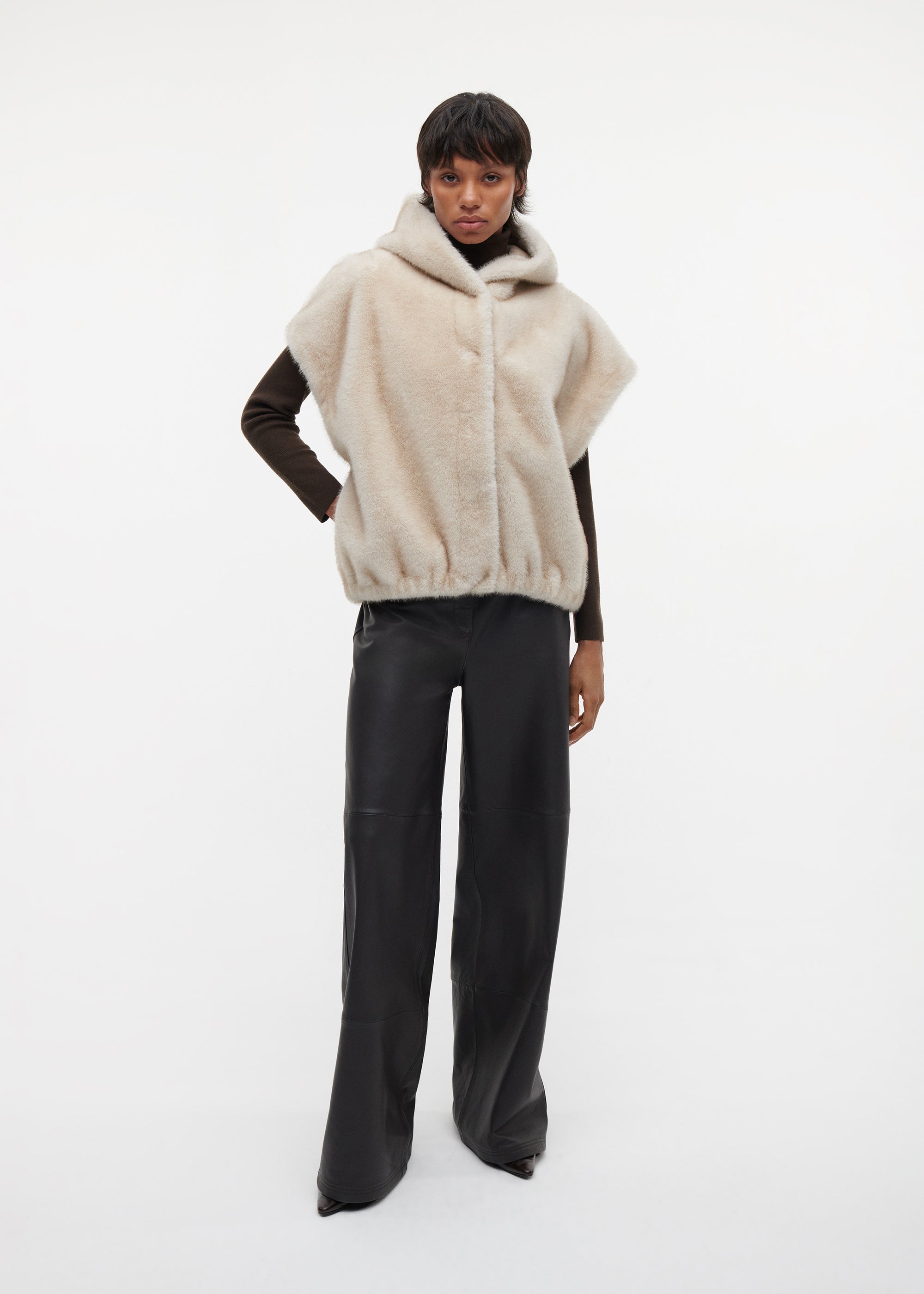 OLENA Reversible Faux Fur Gilet