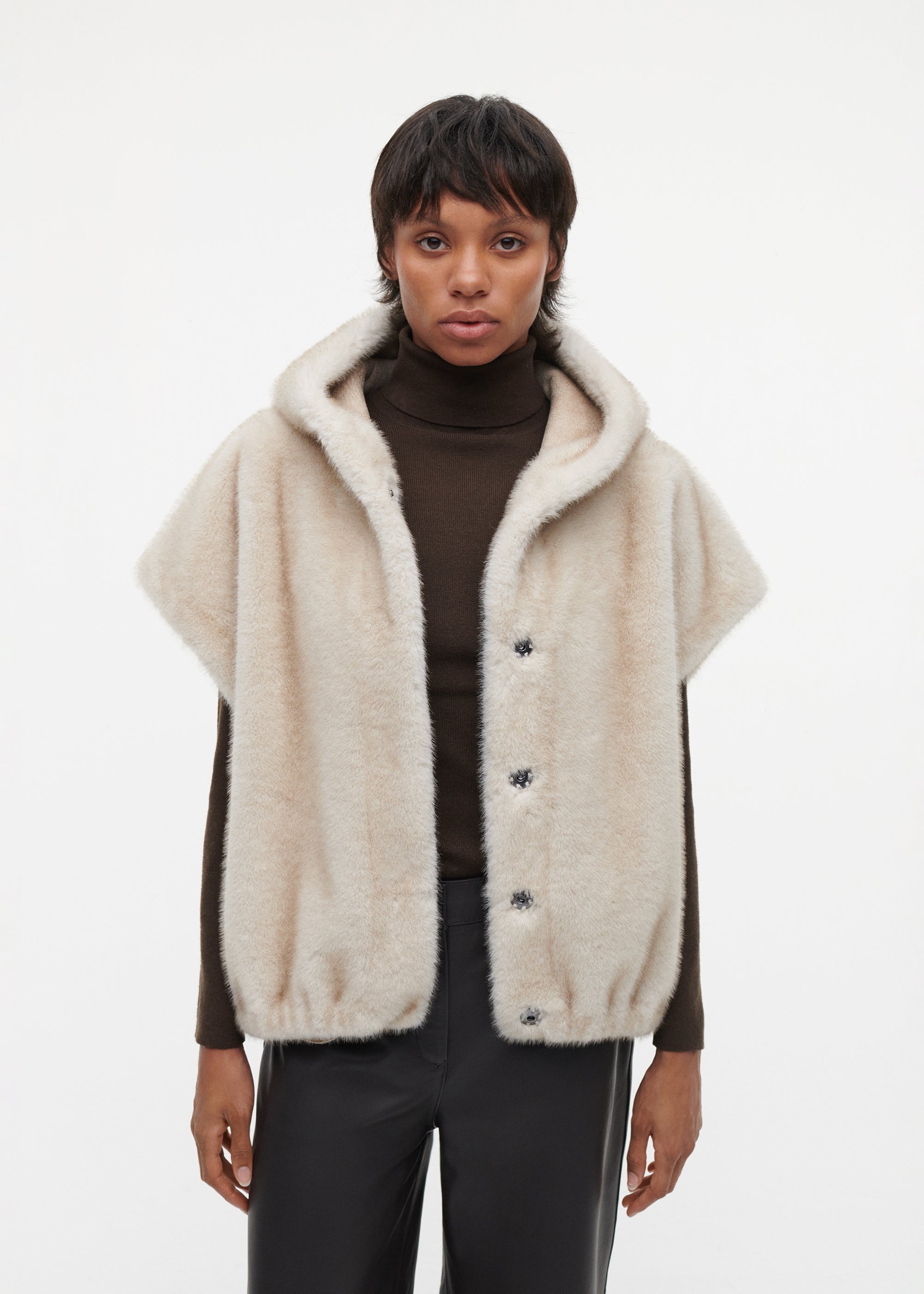 OLENA Reversible Faux Fur Gilet