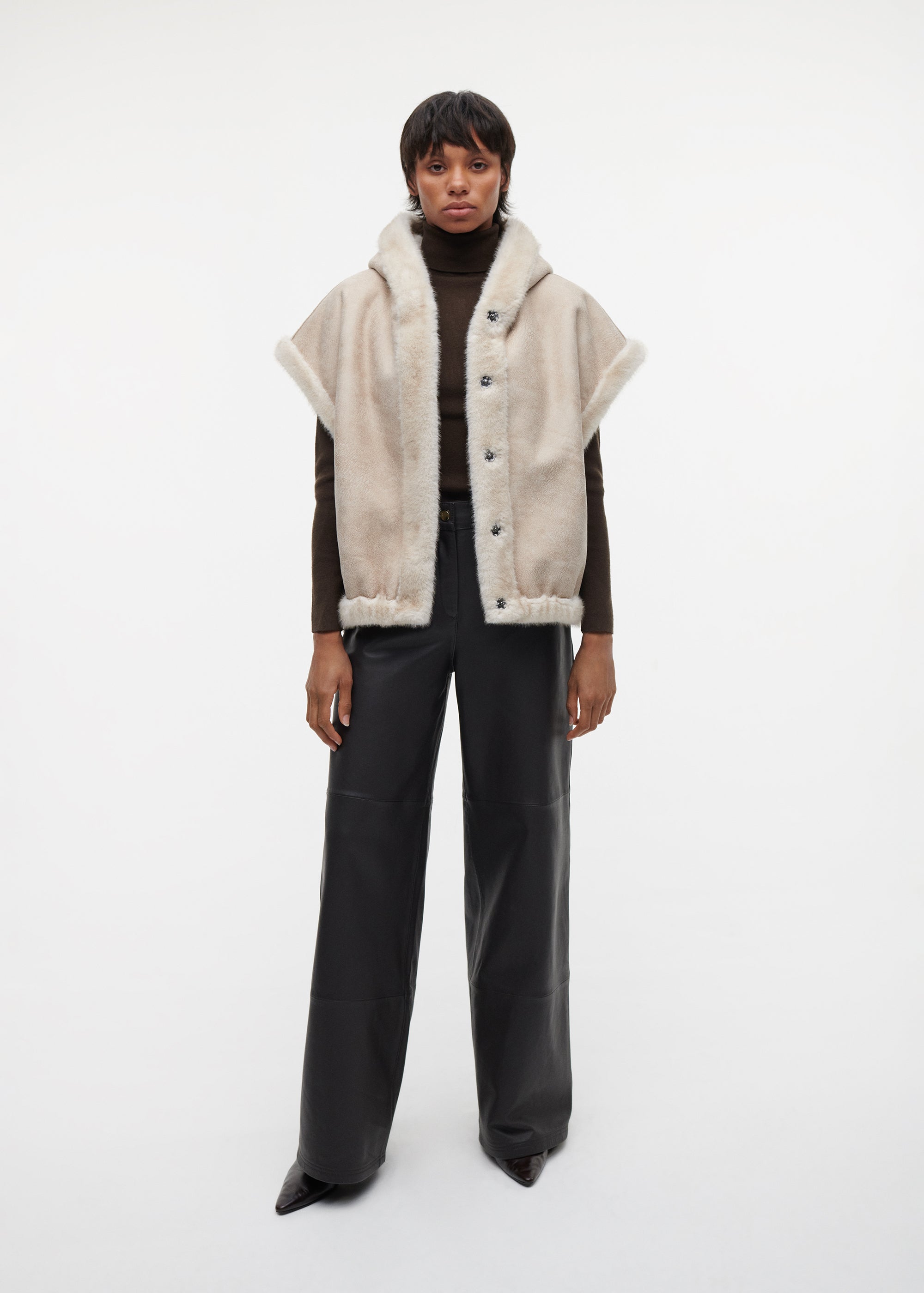 OLENA Reversible Faux Fur Gilet