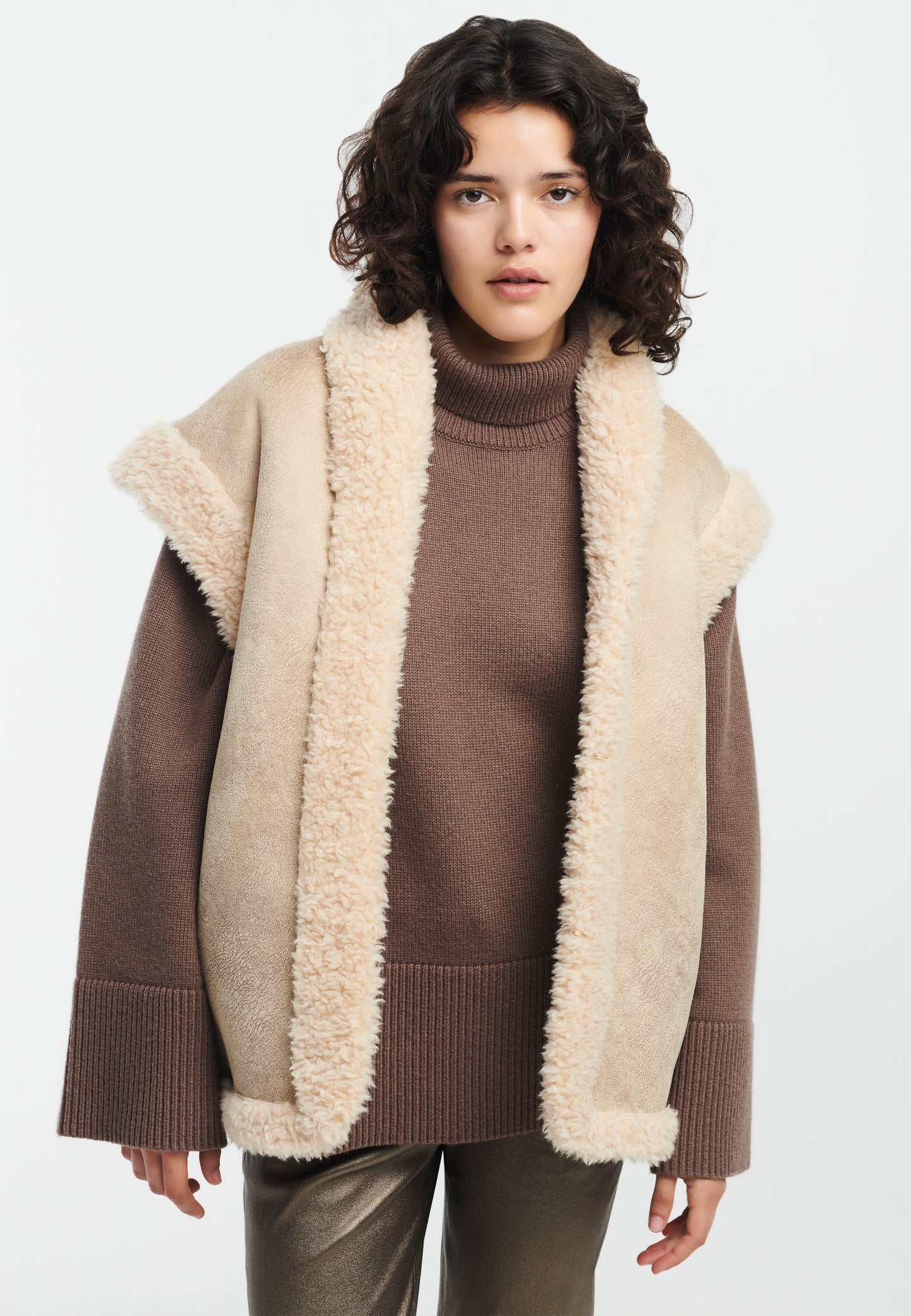 NERINE Teddy Wool Gilet