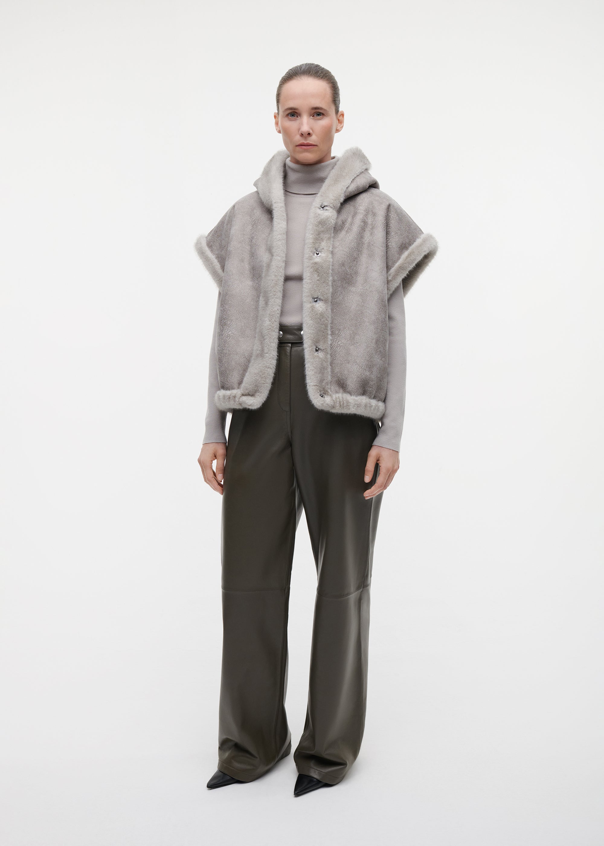 OLENA Reversible Faux Fur Gilet