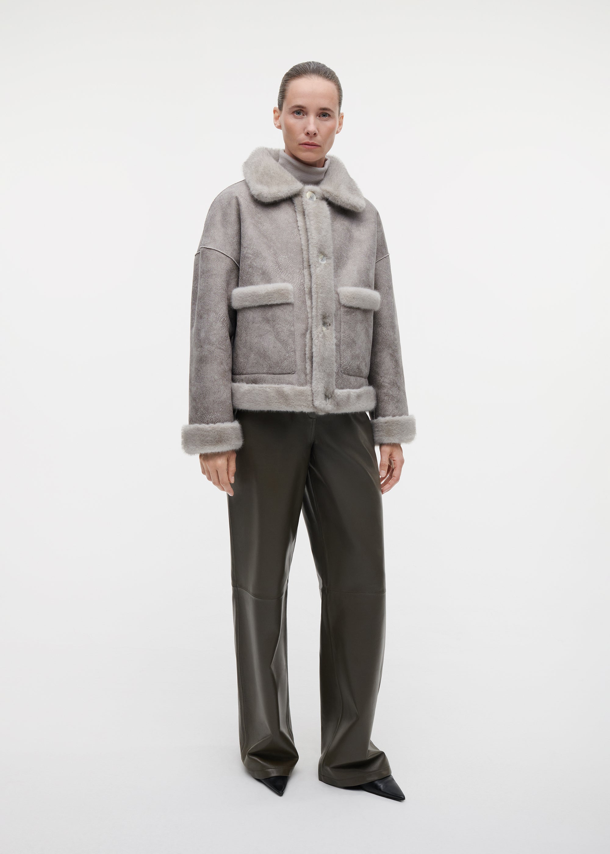 FAJE Reversible Faux Fur Jacket