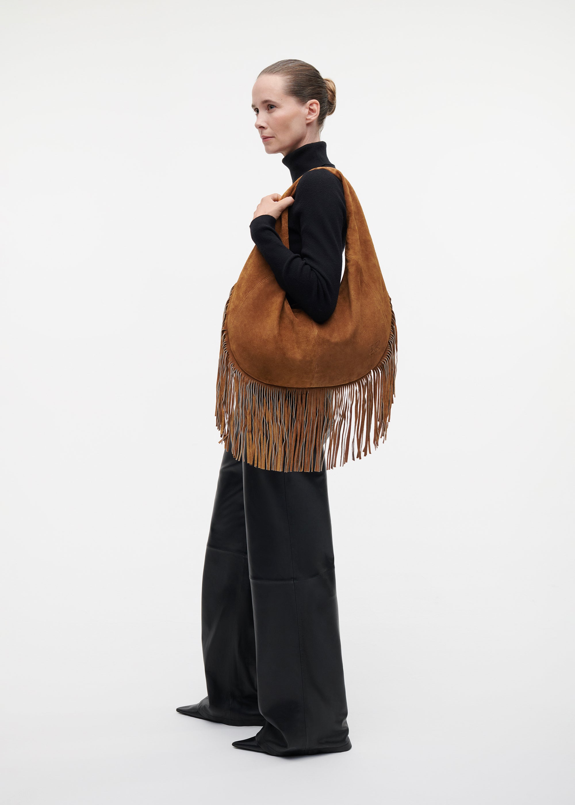 BROOKE Suede Fringe Bag