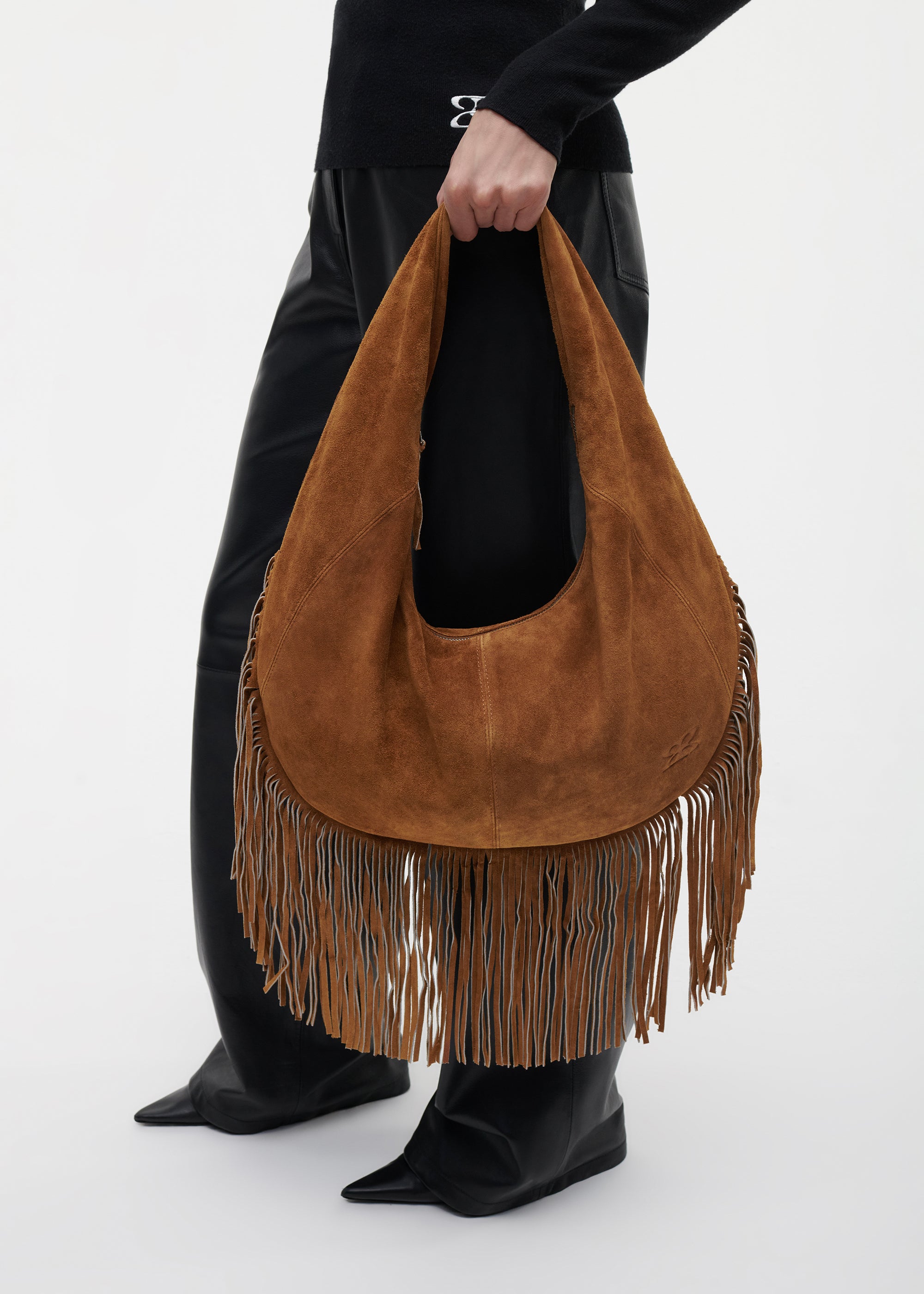 BROOKE Suede Fringe Bag