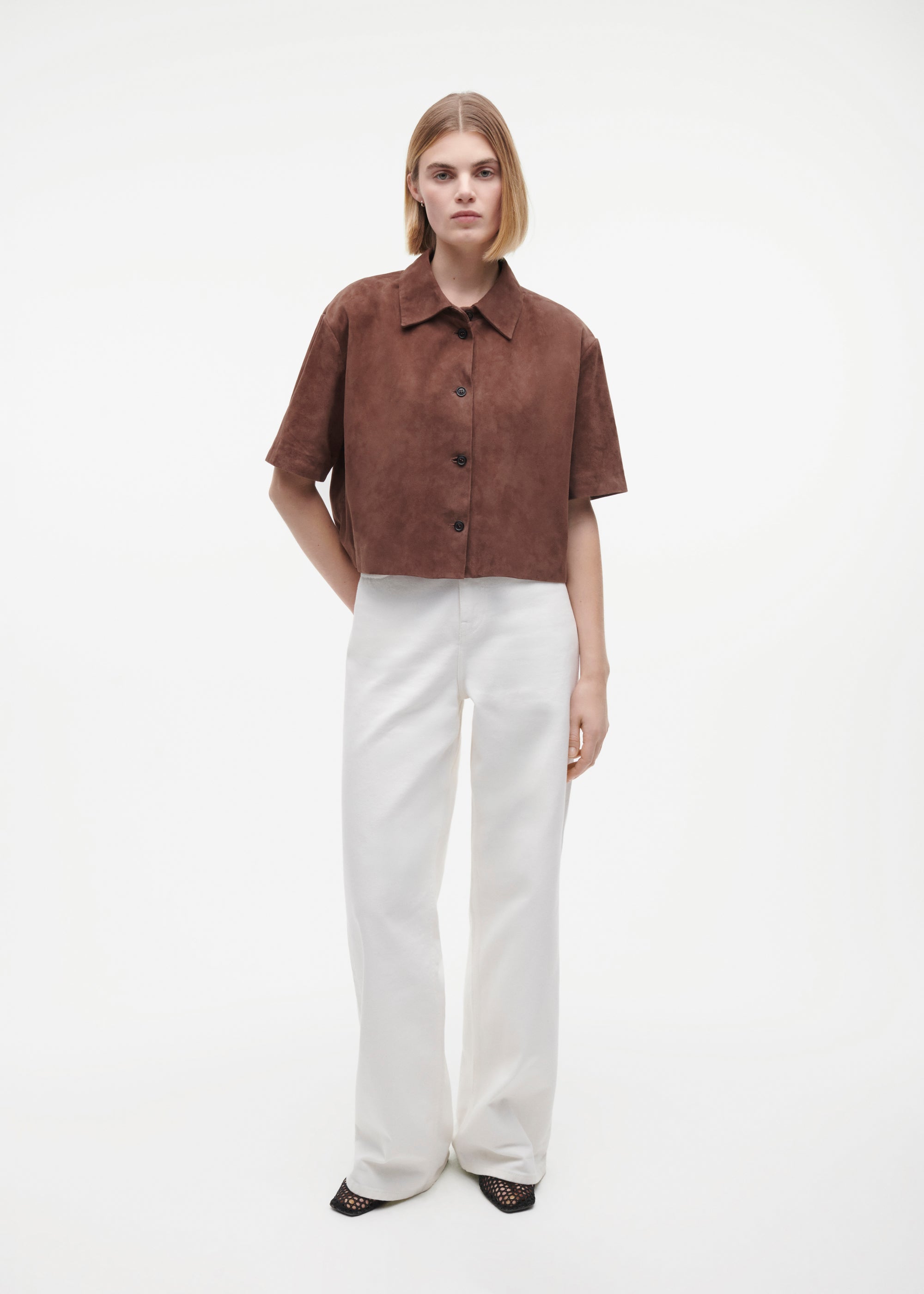 EVELINE Suede Top