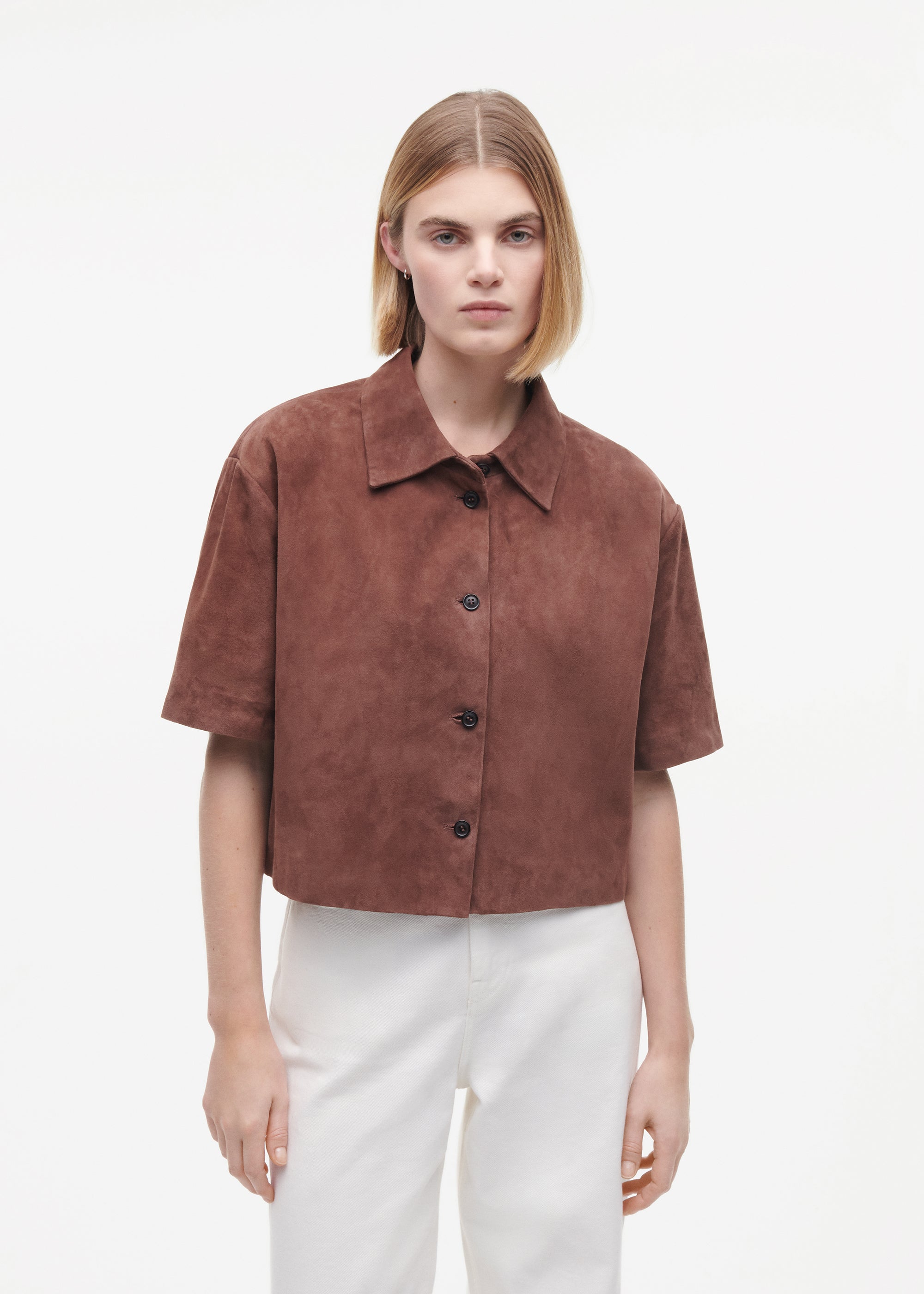 EVELINE Suede Top