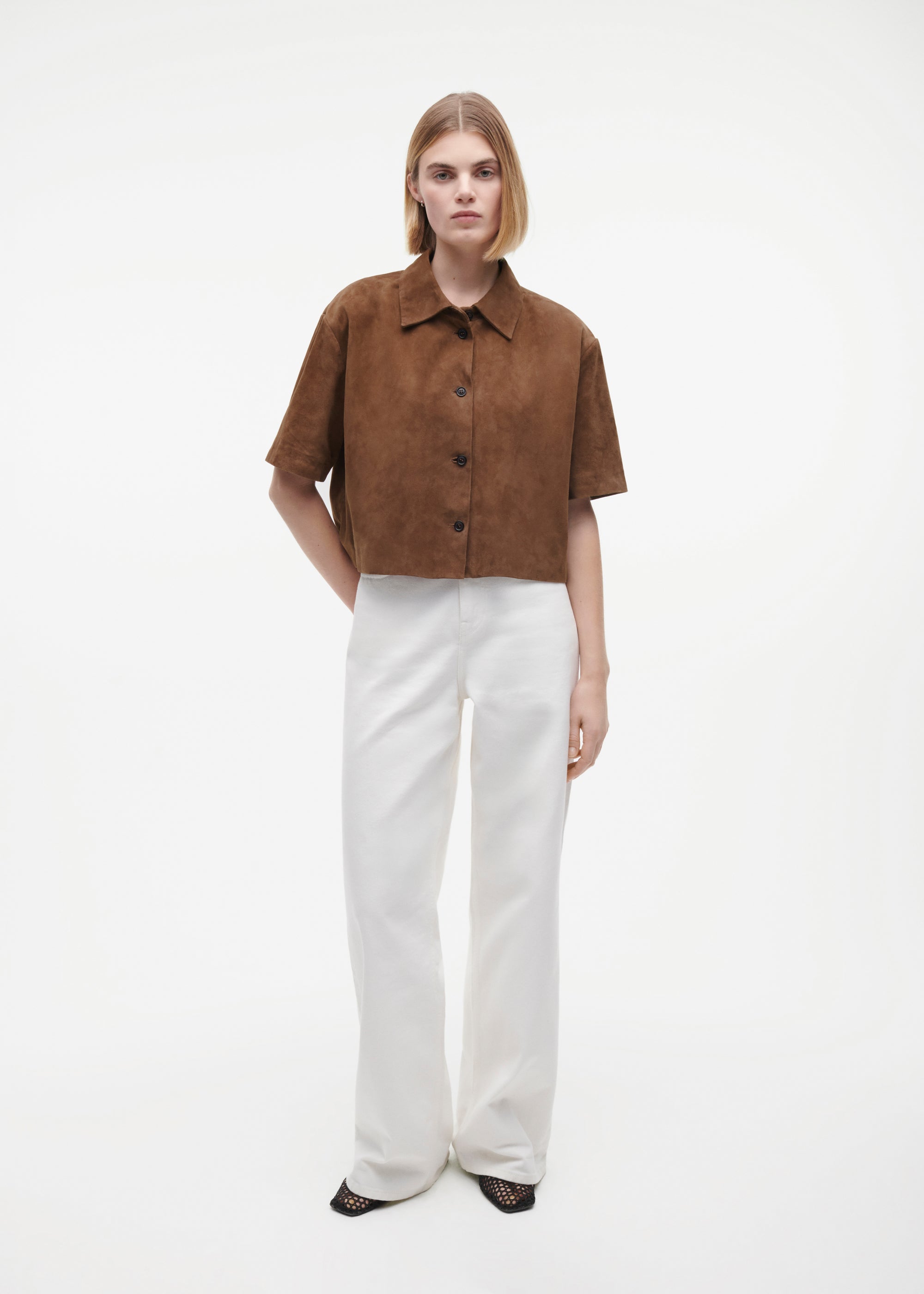 EVELINE Suede Top