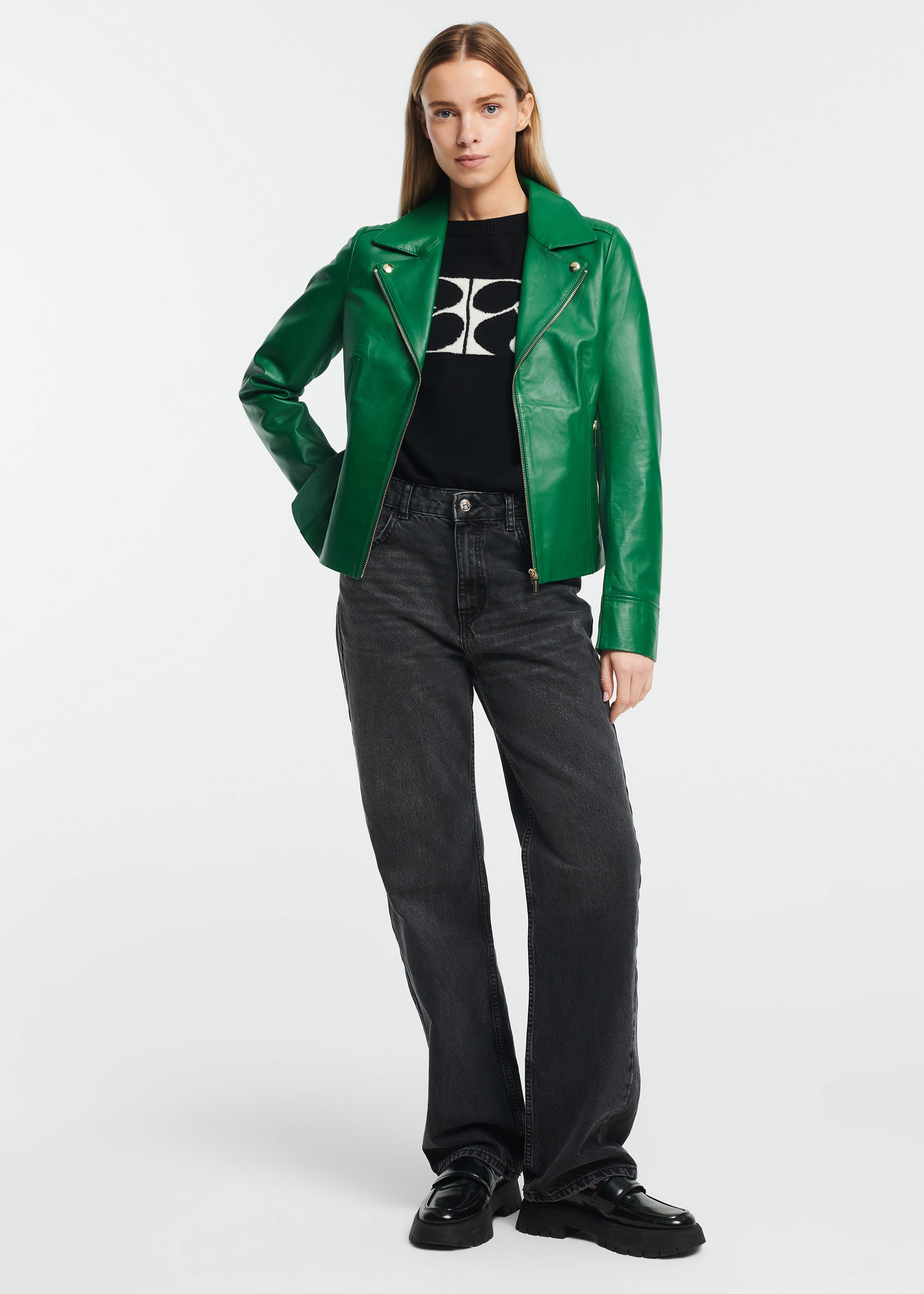 KENDALL Leather Biker Jacket