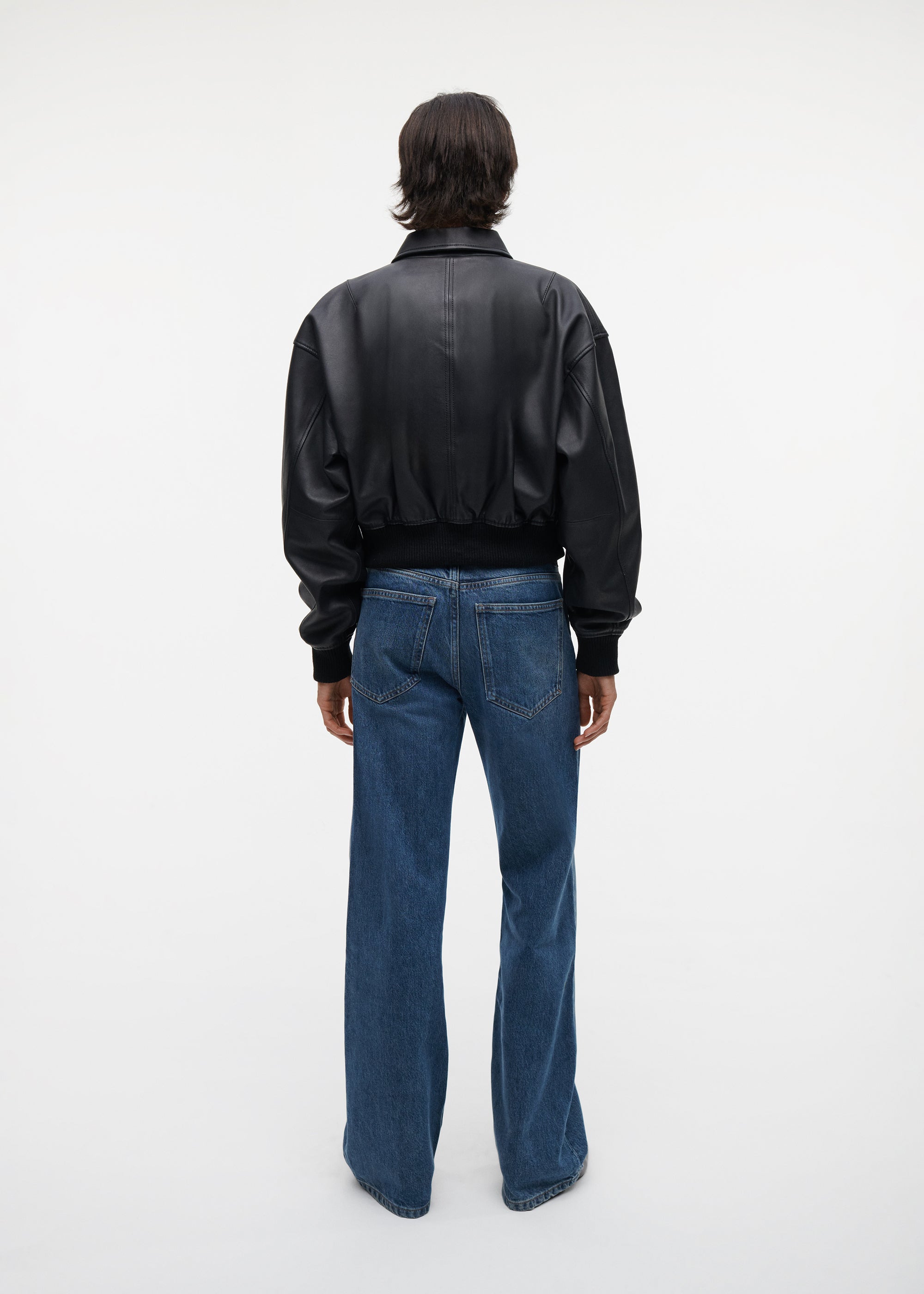 JILL Leather Cropped Jacket