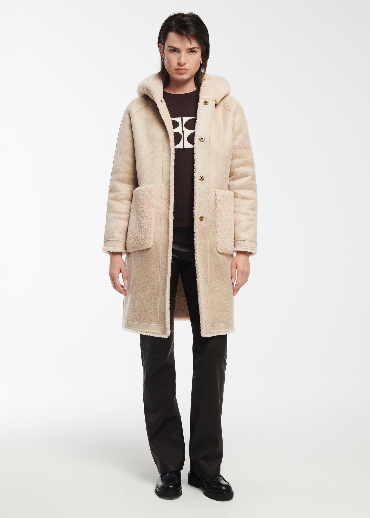 AISHA Teddy Wool Coat
