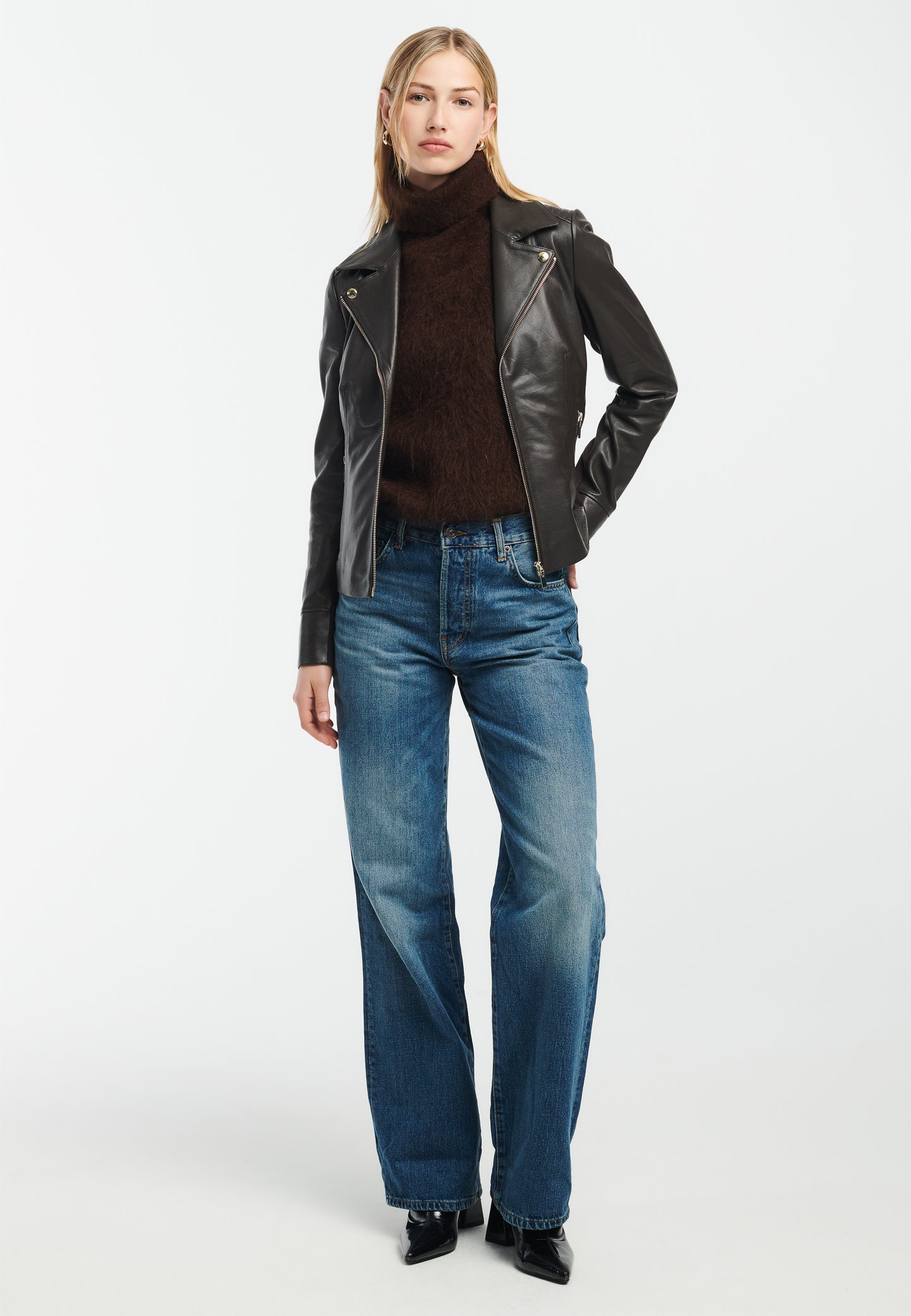 KENDALL Leather Biker Jacket