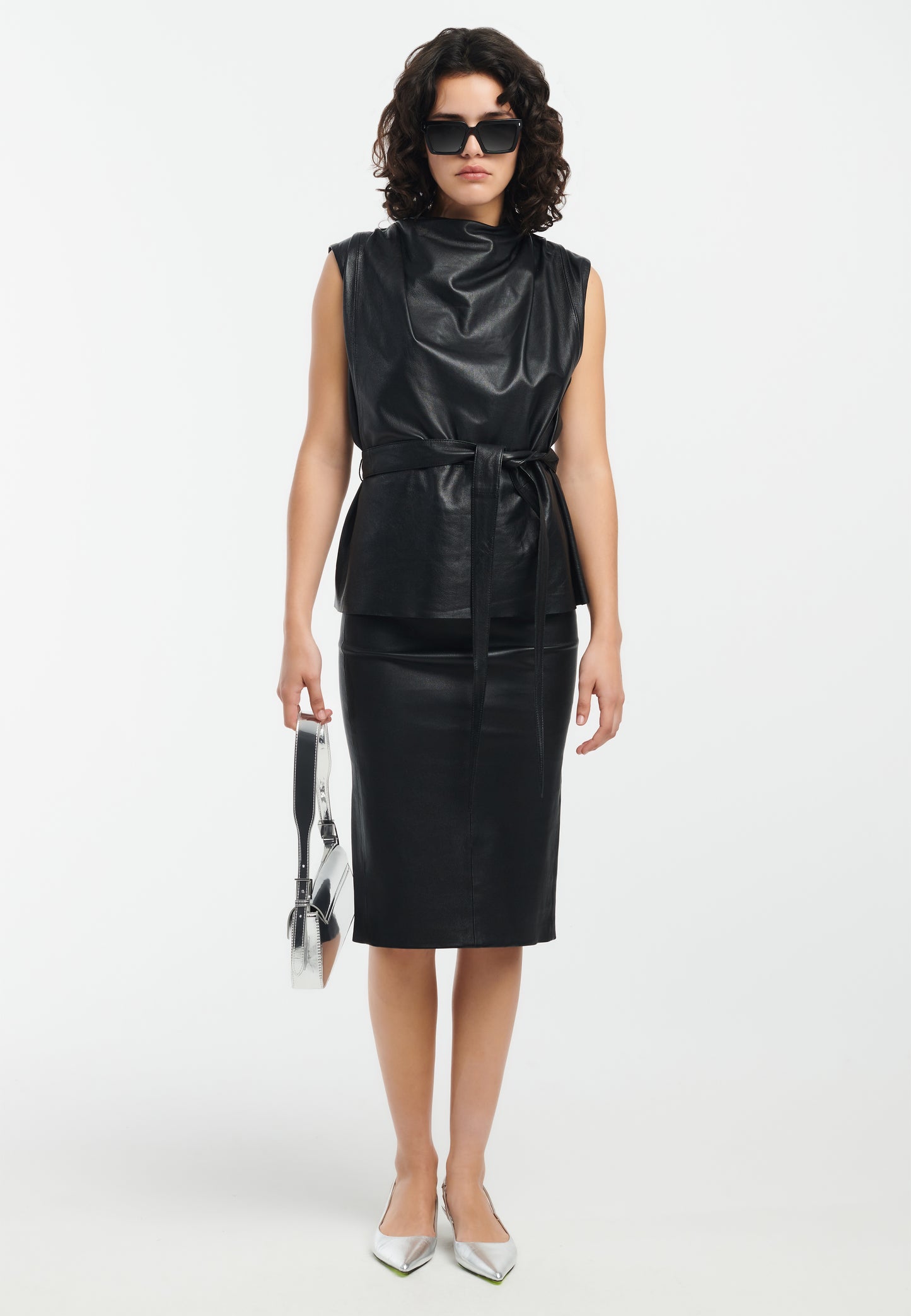 PEGGY Leather Skirt