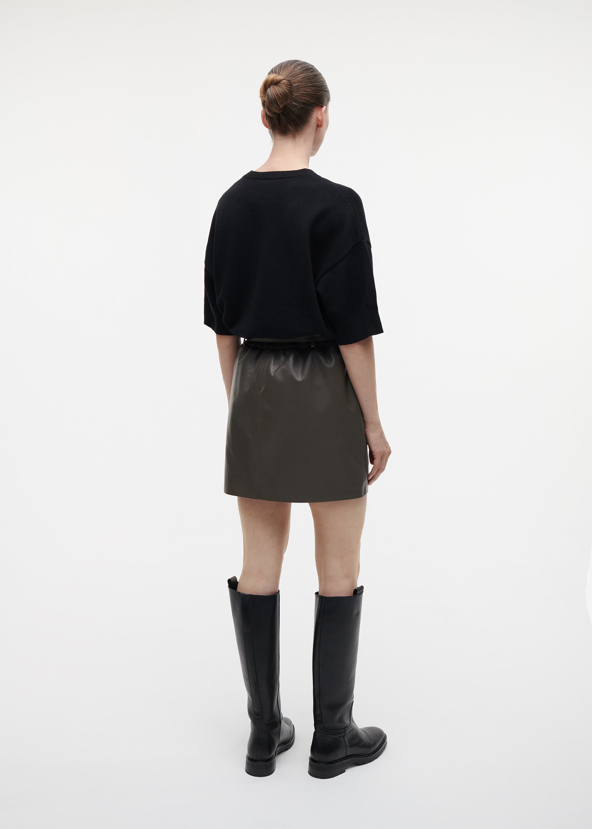 LAIN Leather Mini Skirt