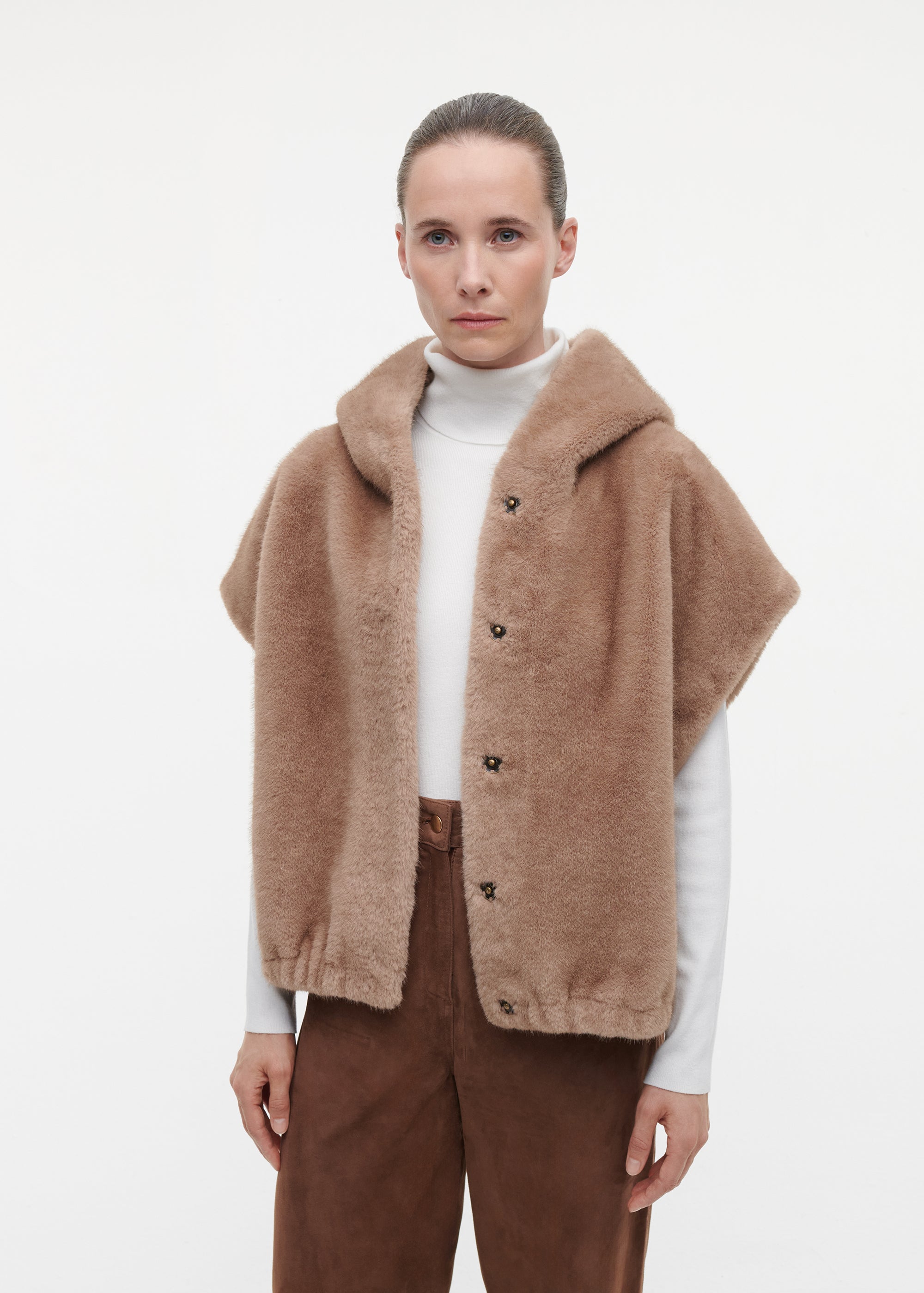 OLENA Reversible Faux Fur Gilet