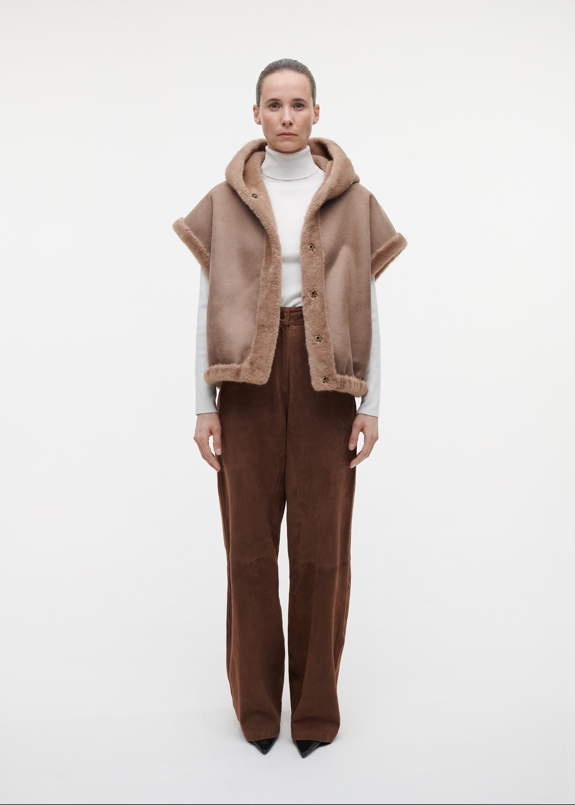 OLENA Reversible Faux Fur Gilet