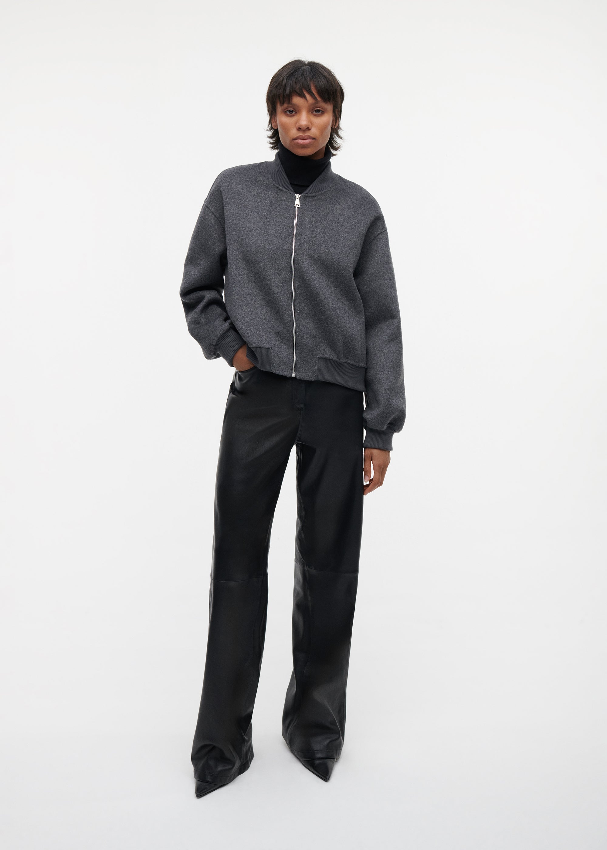 NINA Wool Bomber Jacket