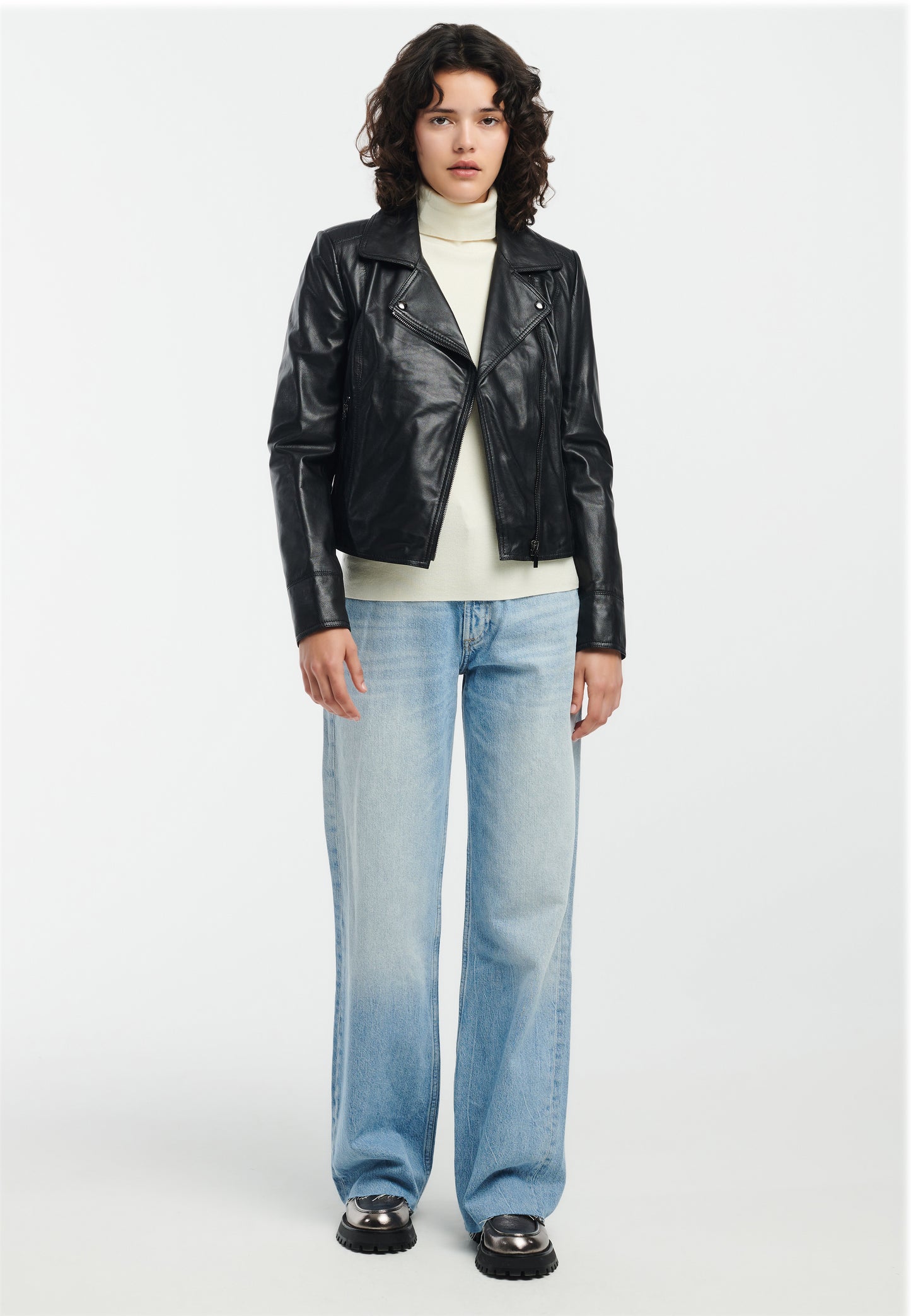 LOVATO Leather Biker Jacket
