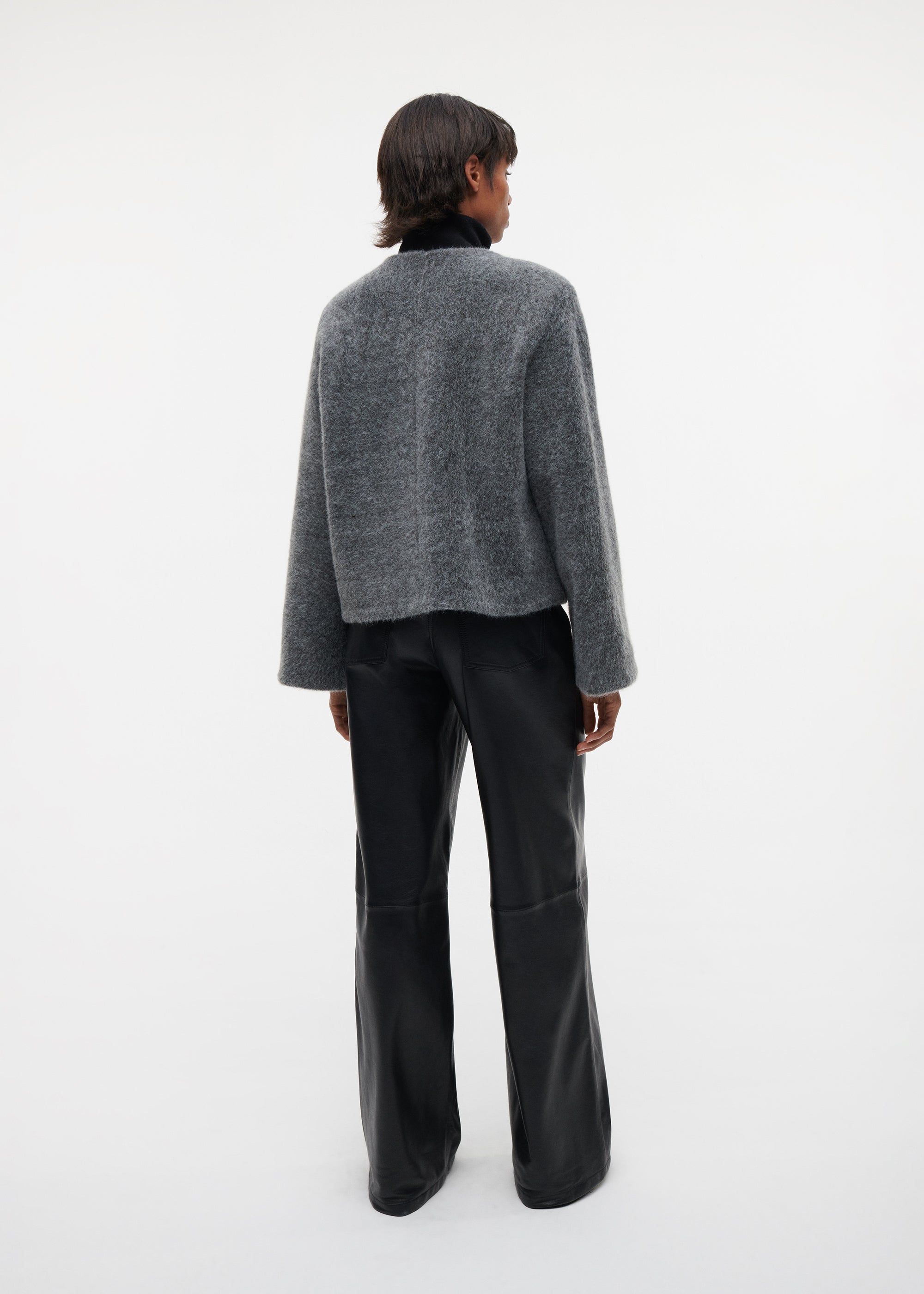 AUBREY Faux Mohair Jacket