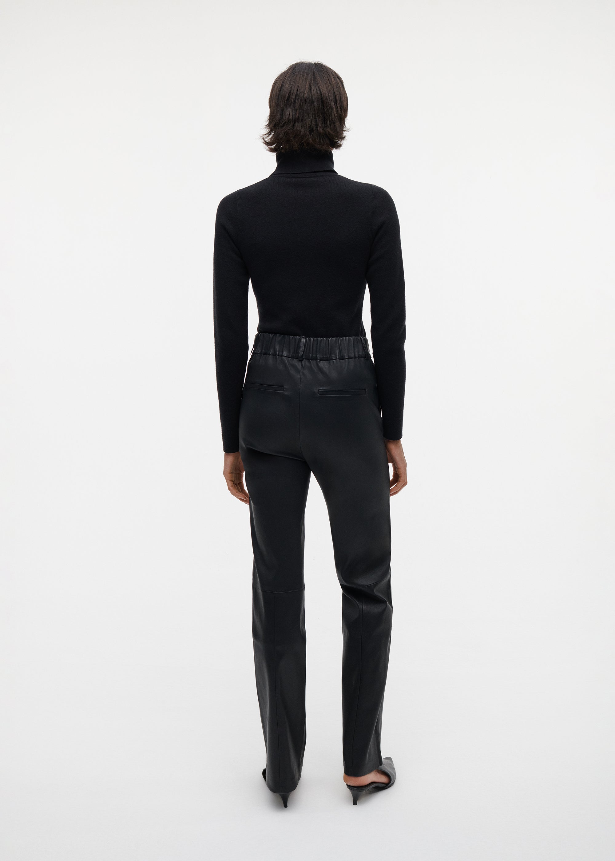 AILIS Stretch Leather Trousers
