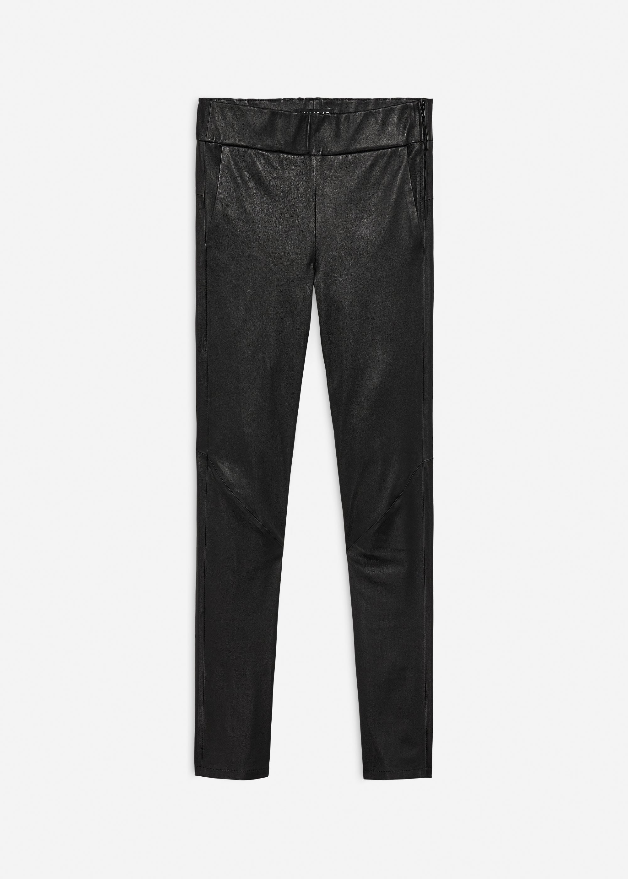SORAYA Slim Fit Leather Legging | Black