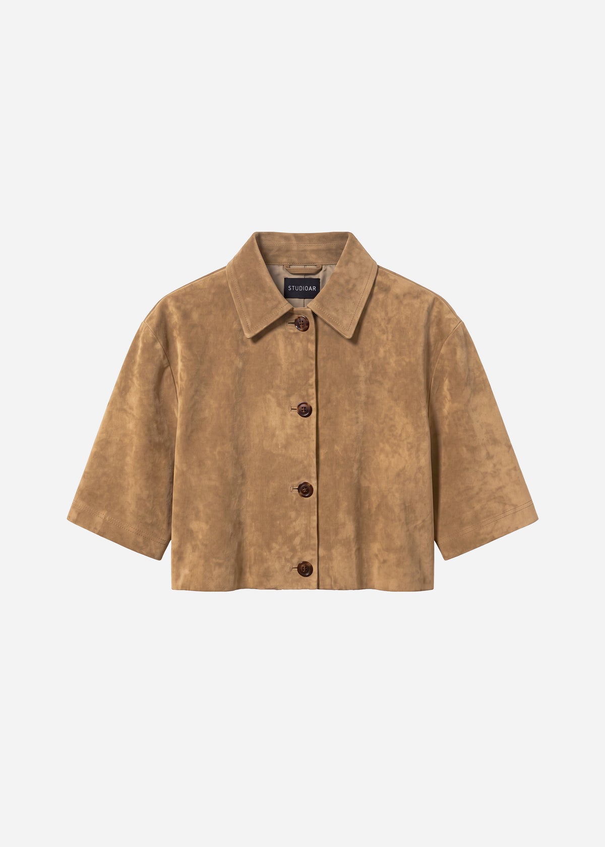 HOLLIS Suede Top | Olive