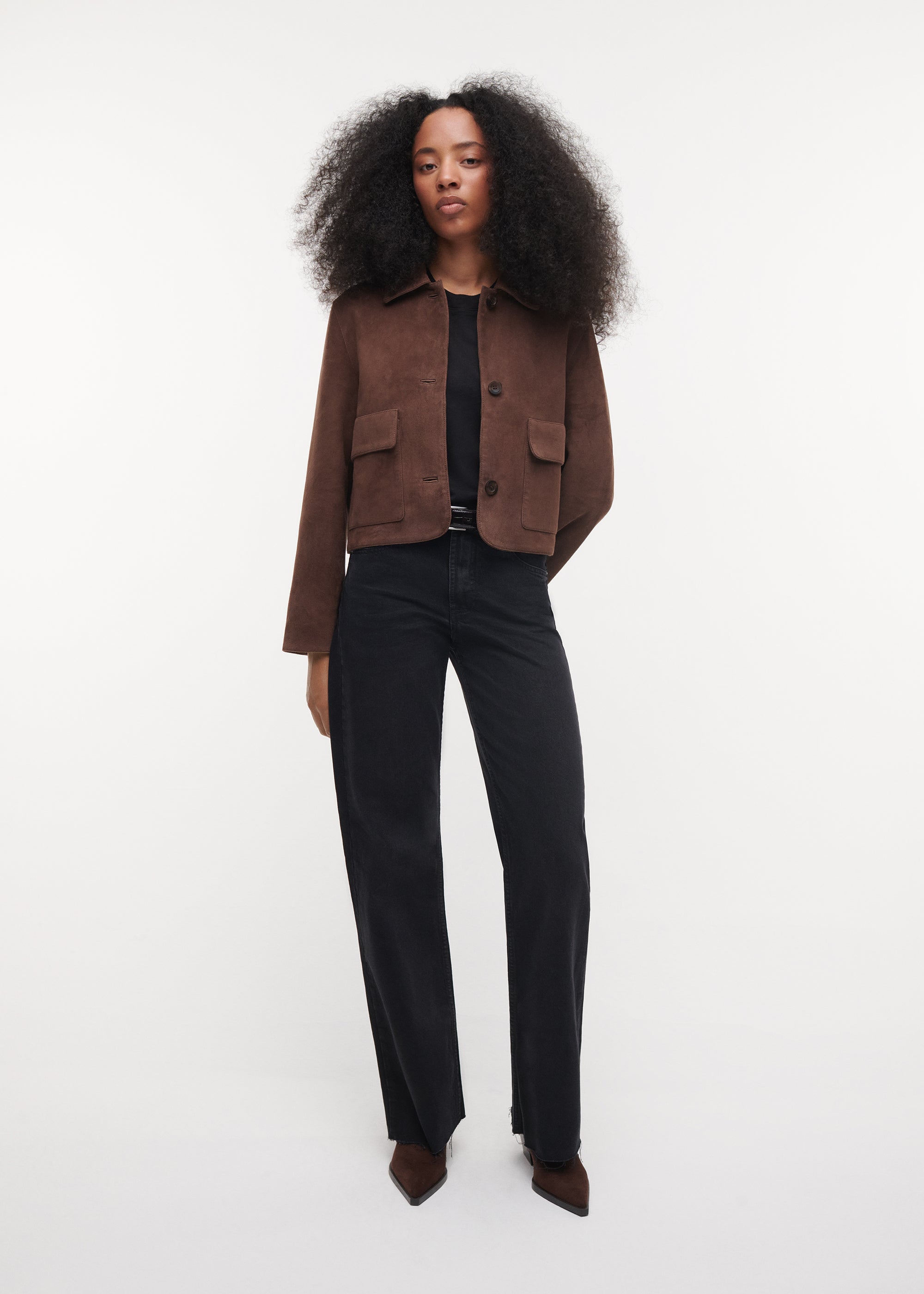 MARLEY Suede Jacket | Cacao