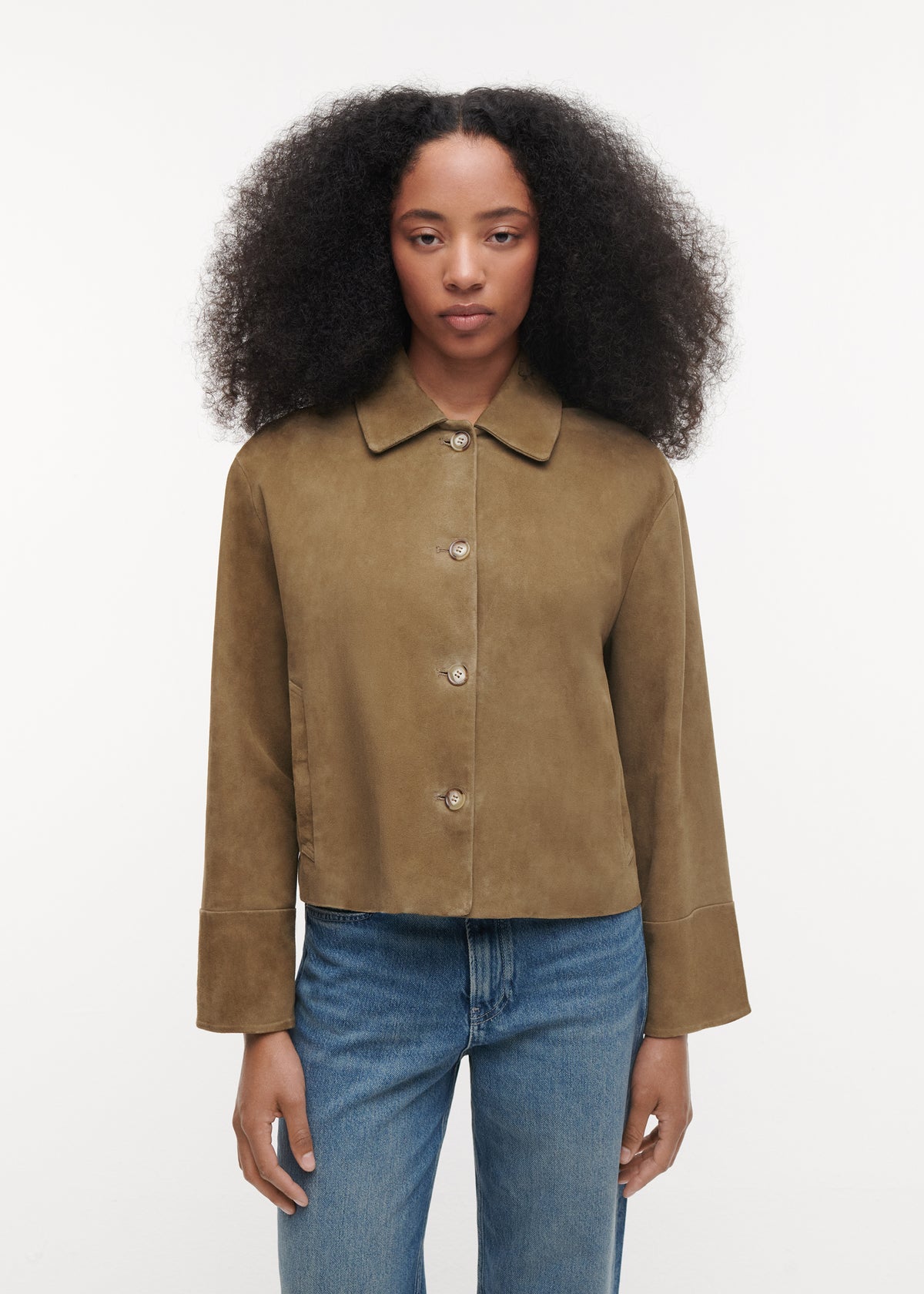 ELAINE Suede Jacket | Pesto