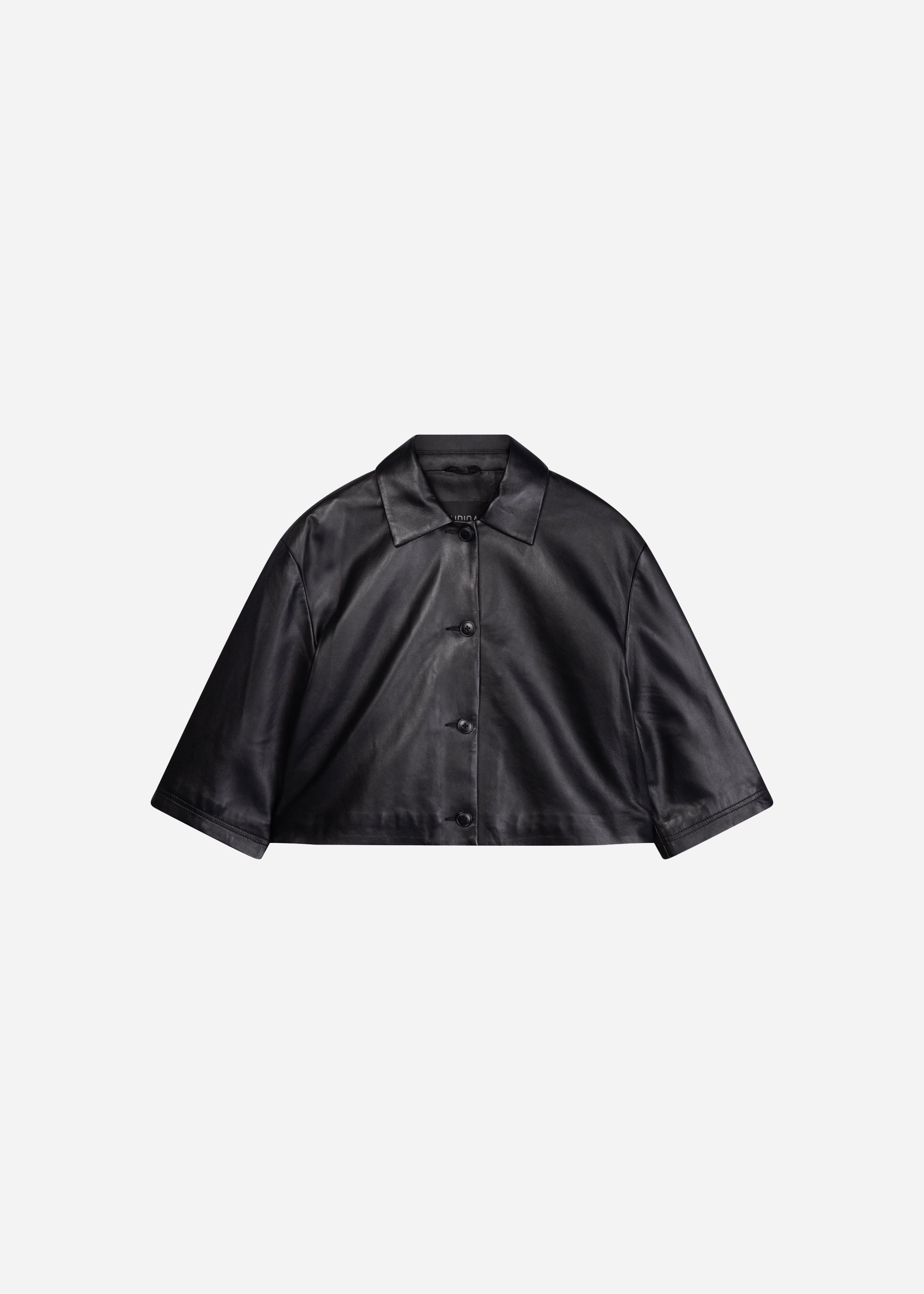 HOLLIS Leather Top | Black