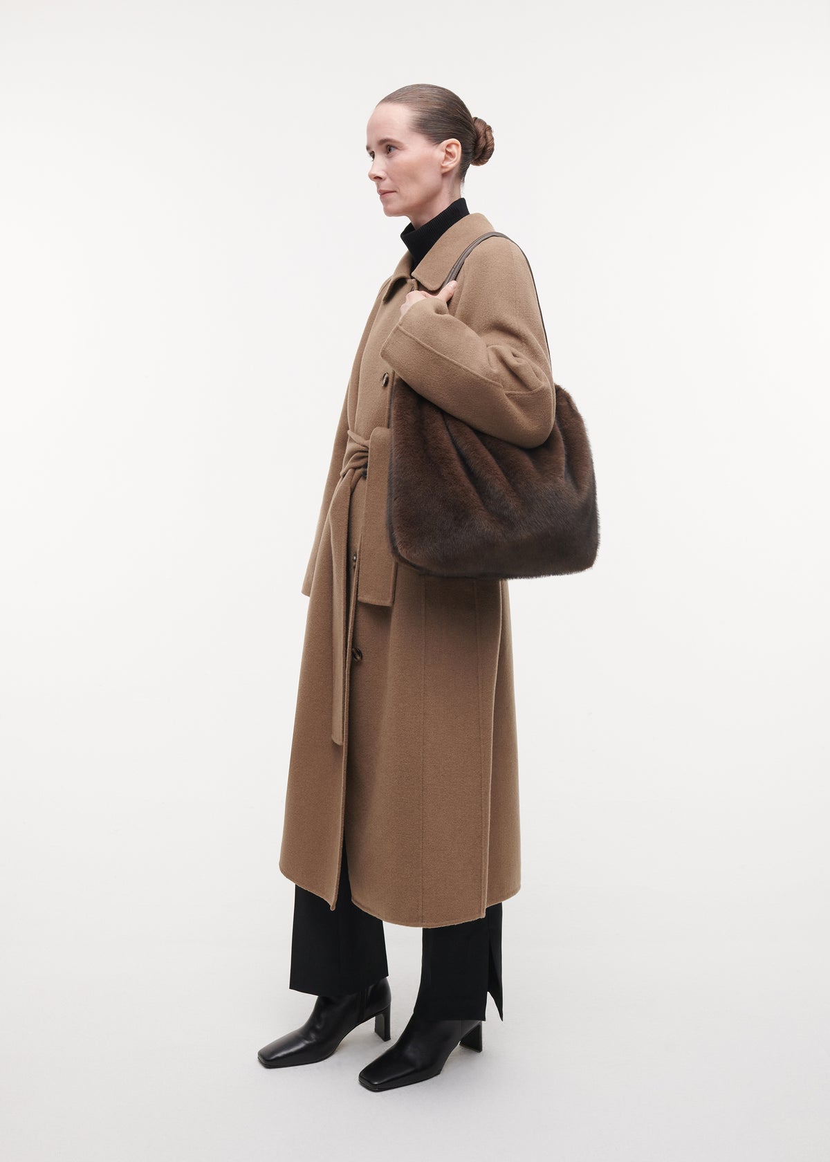 ALEXI Faux Fur Bag | Choco