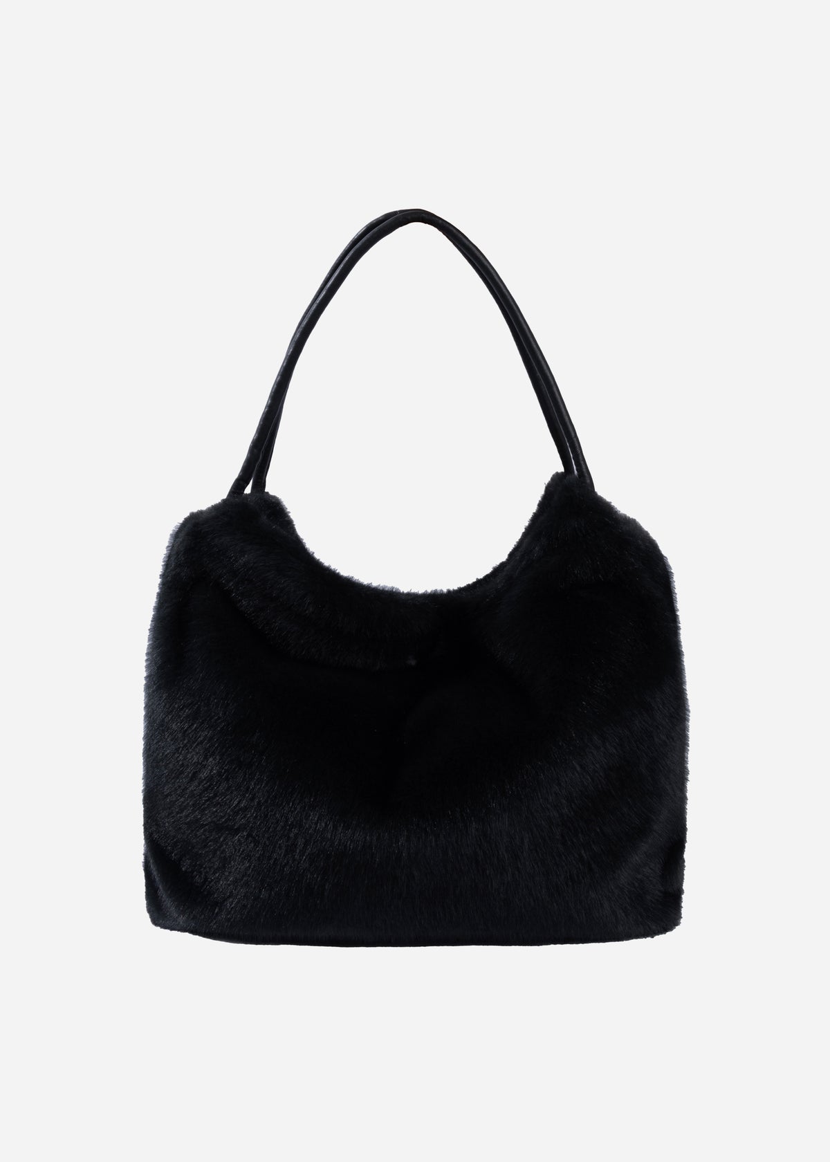 ALEXI Faux Fur Bag | Dark Grey