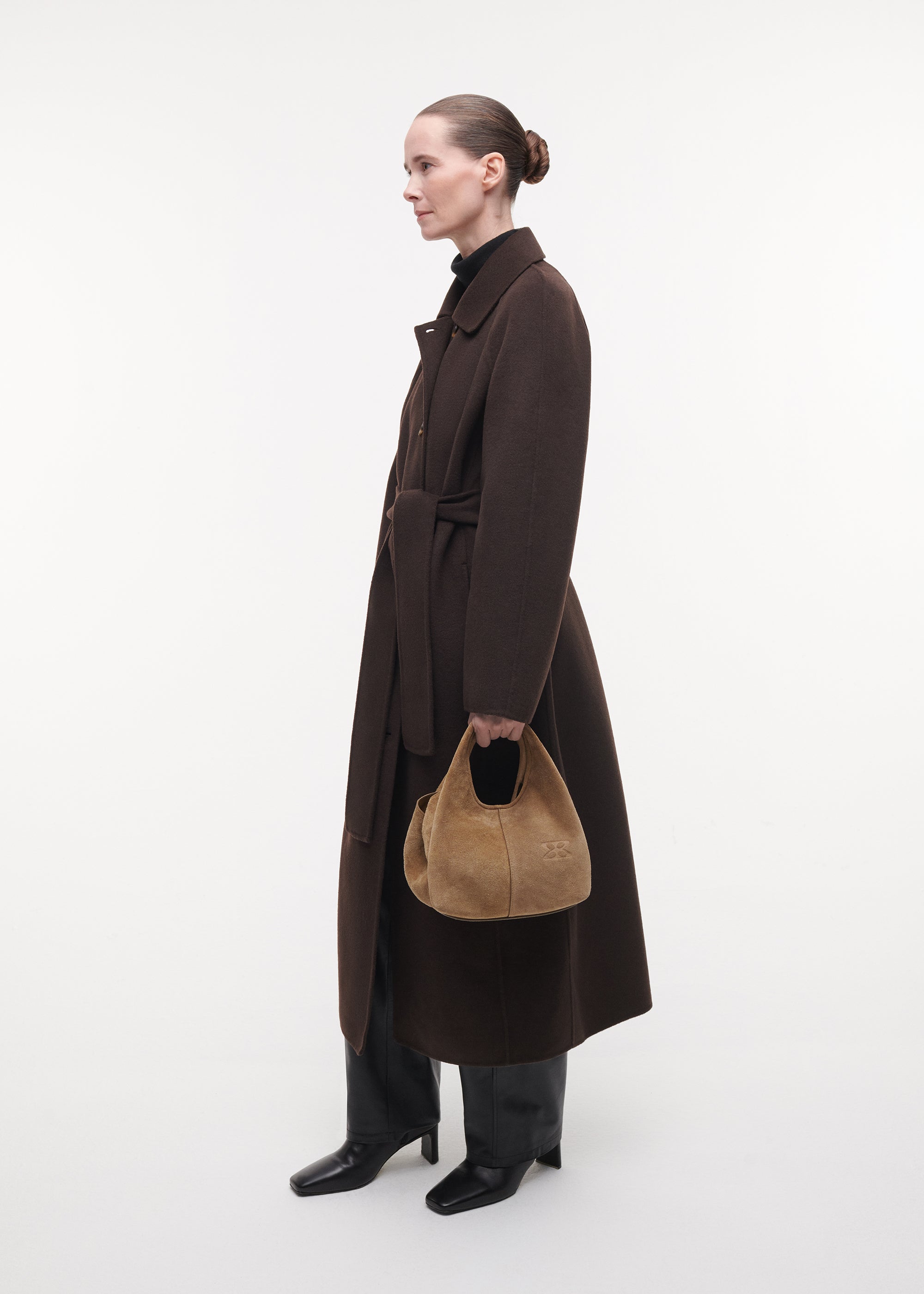 HARLEE Gritty Suede Bag | Olive
