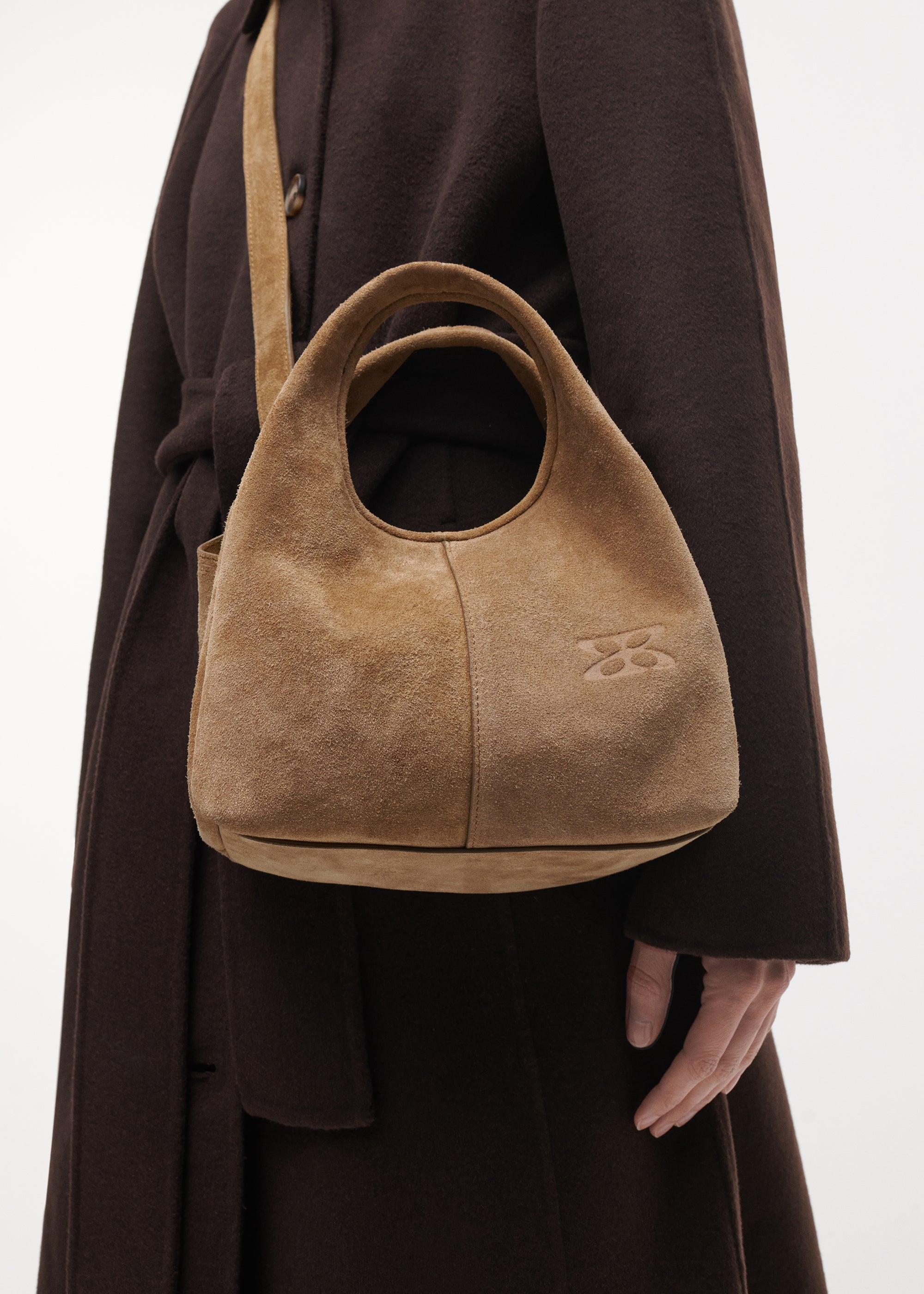 HARLEE Gritty Suede Bag | Olive