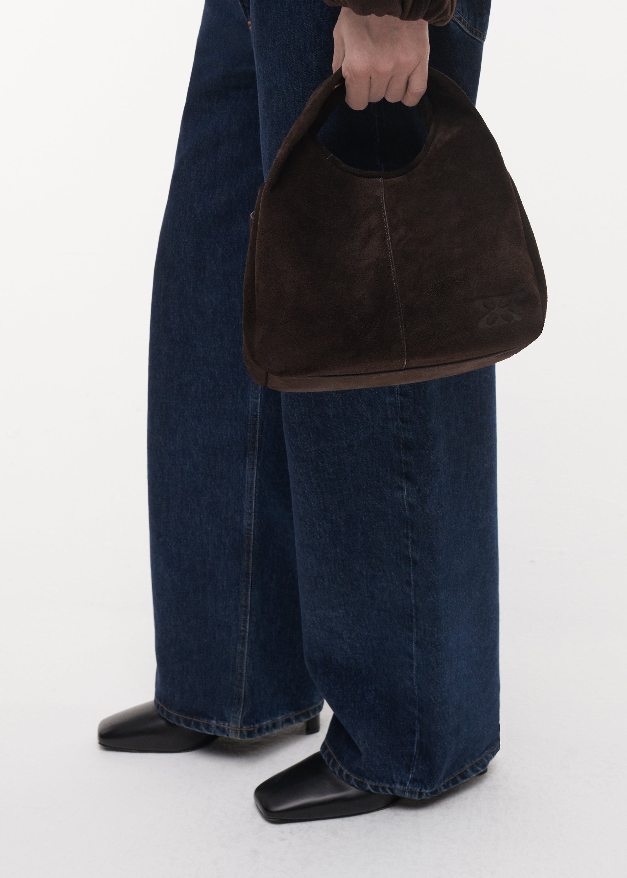 HARLEE Gritty Suede Tas | Velvet Brown