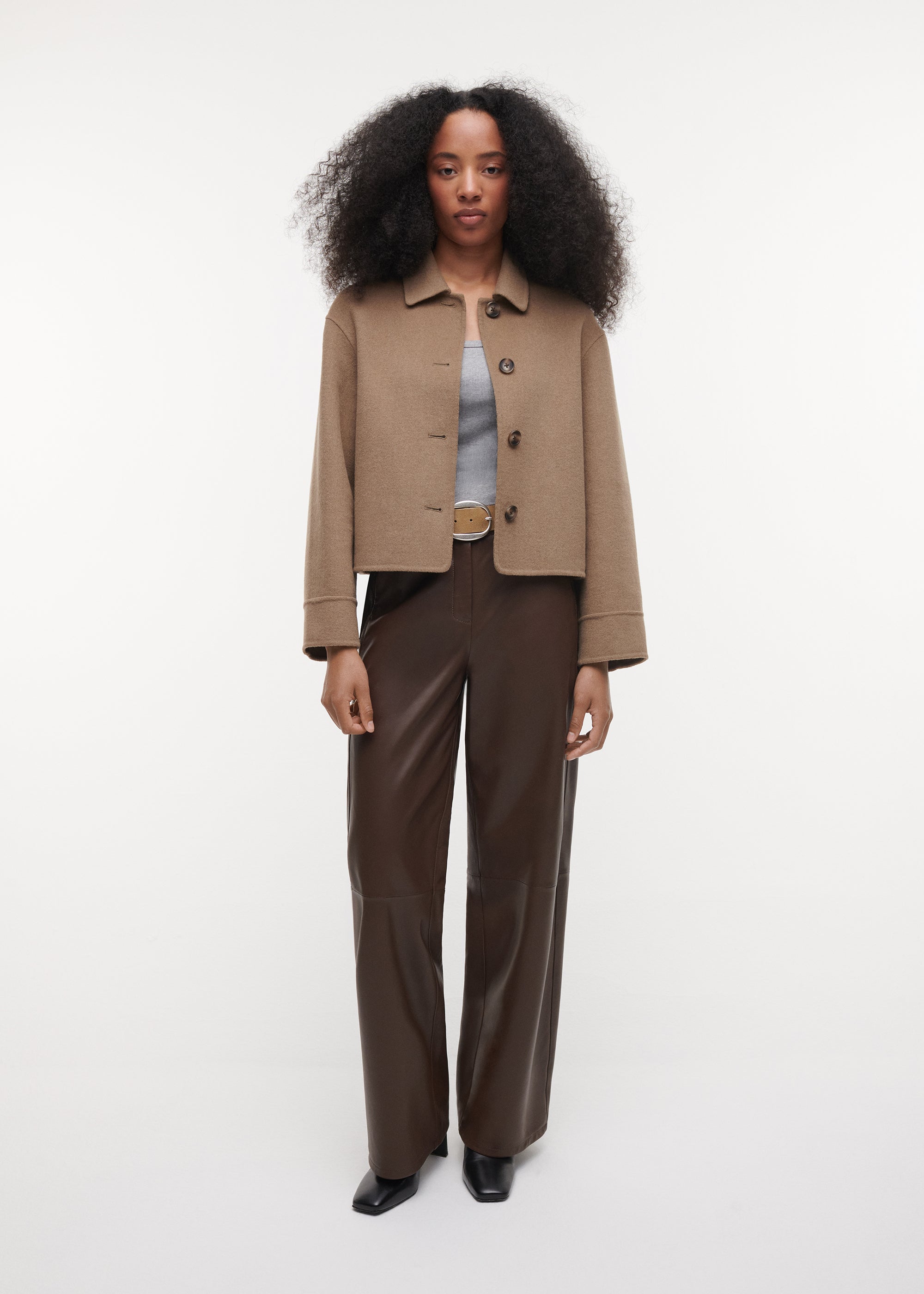 NICOLINA Wool Jacket | Dark Olive