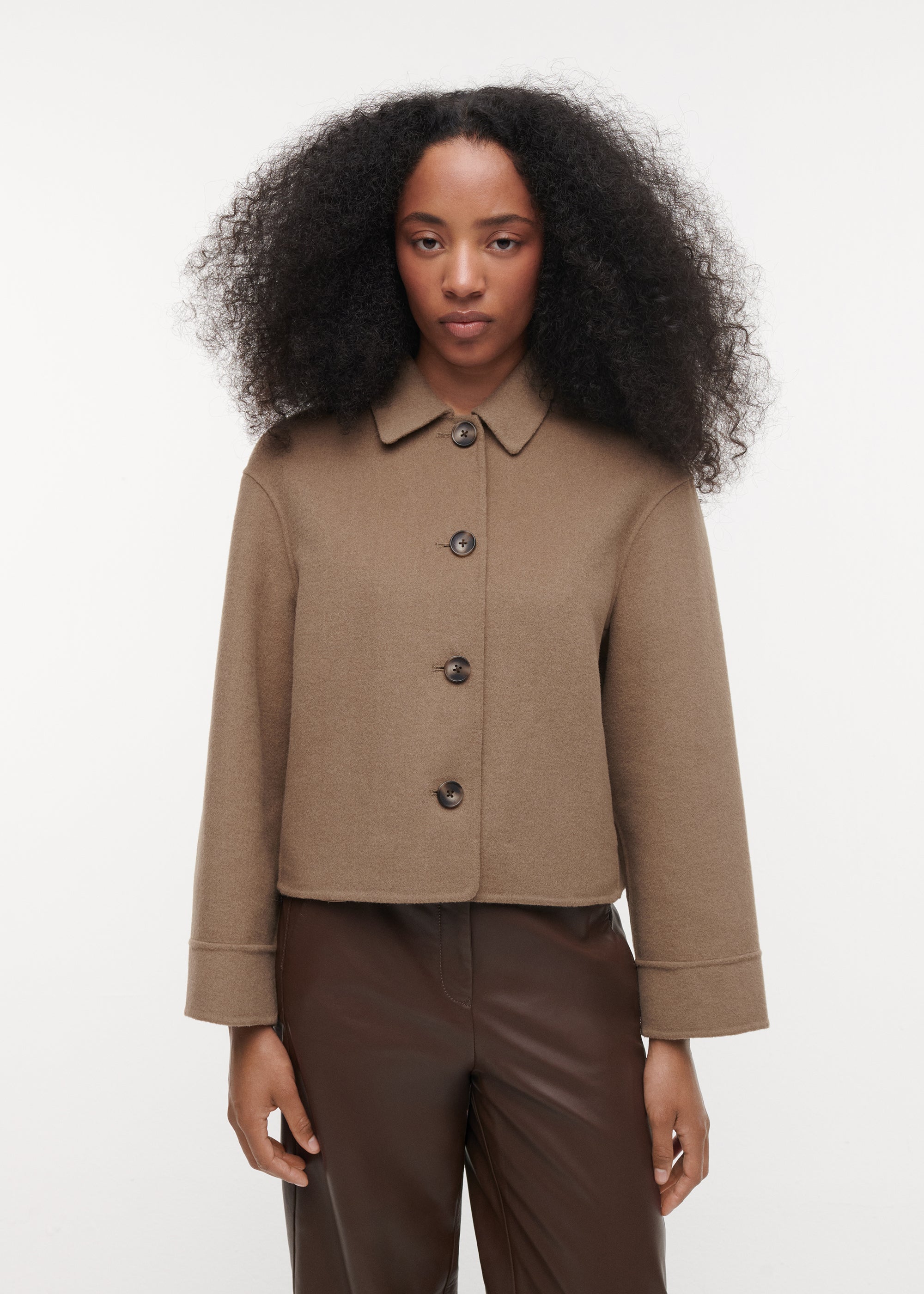 NICOLINA Wool Jacket | Dark Olive