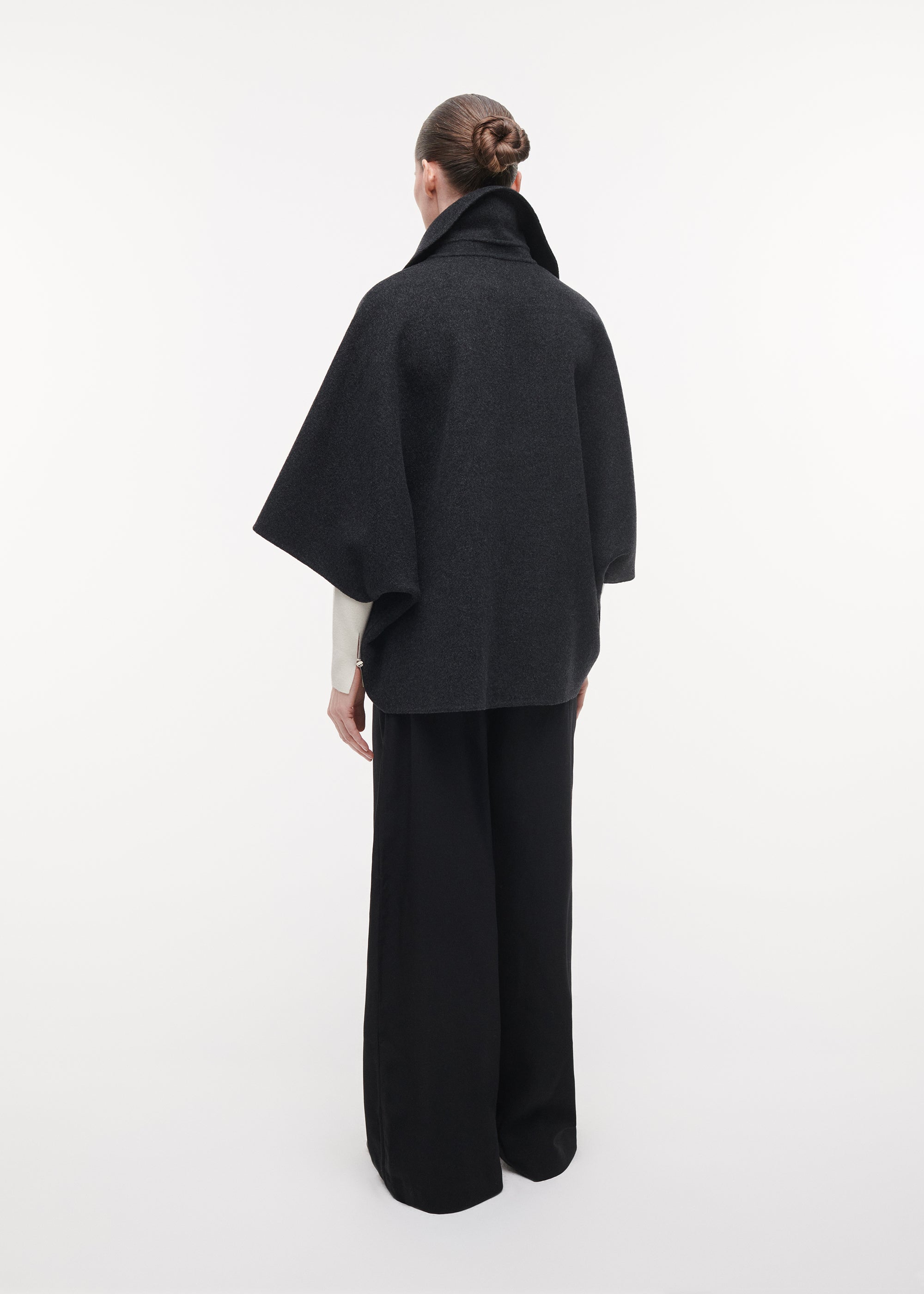 AVY Wool Cape | Storm Iron