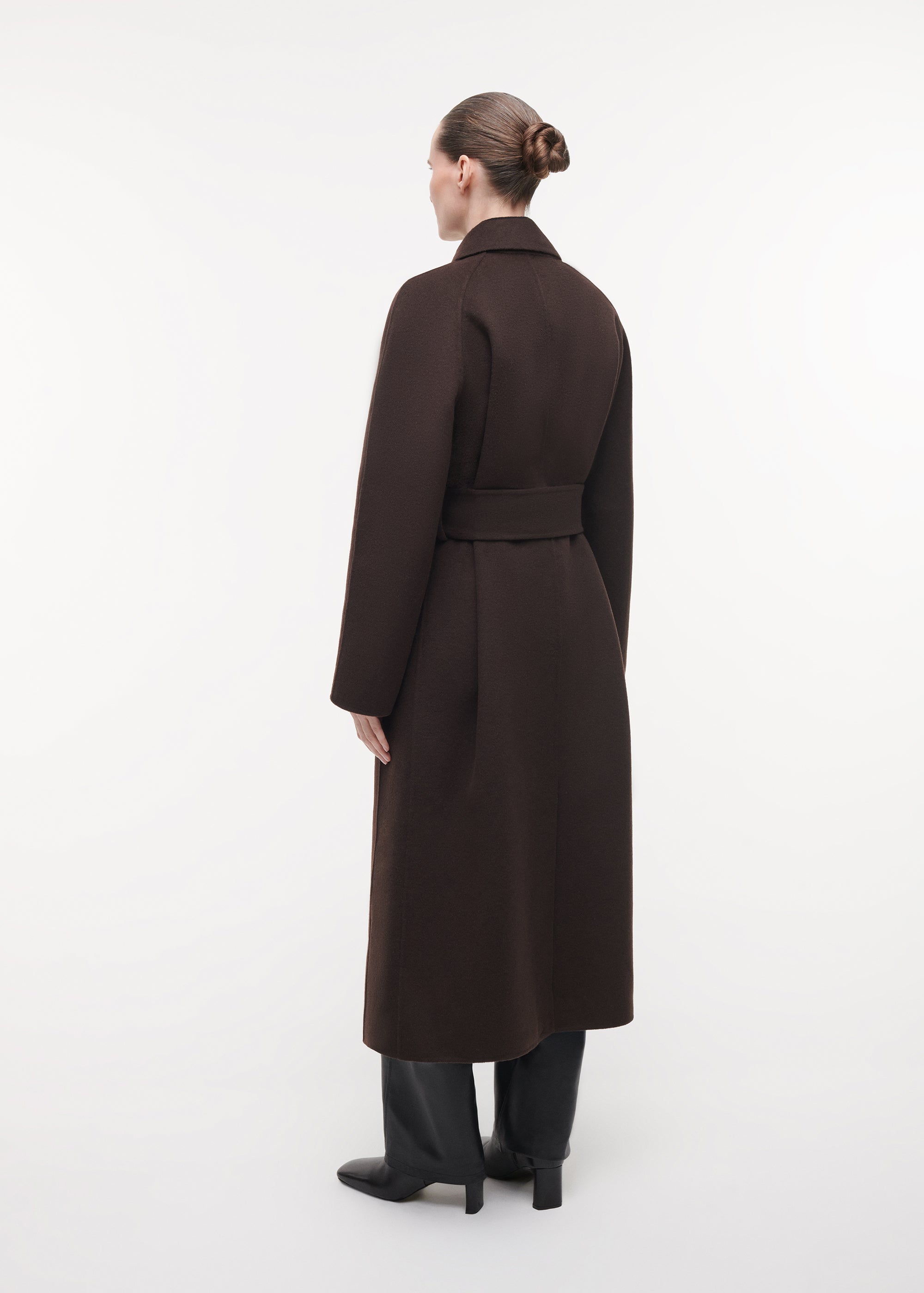 JOY Wollen Jas | Dark Brown