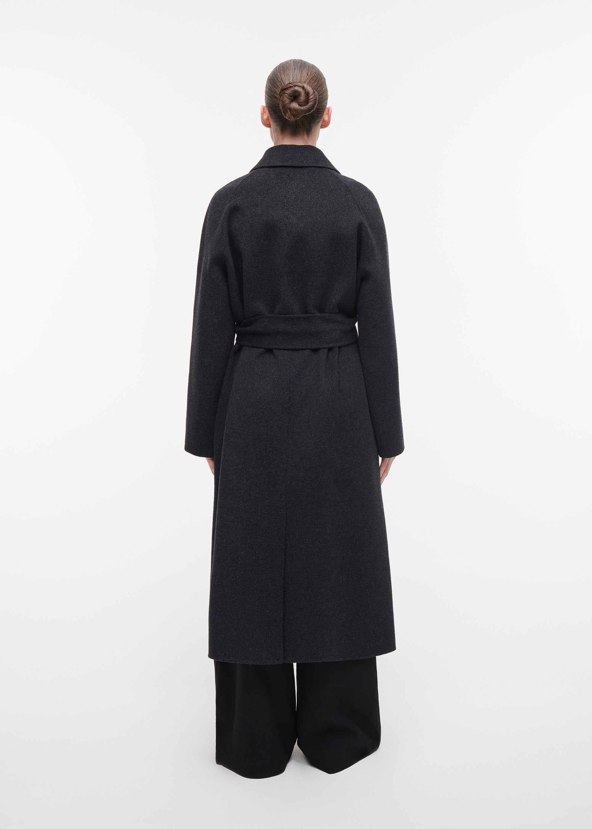 JOY Belted Wool Coat | Storm Iron