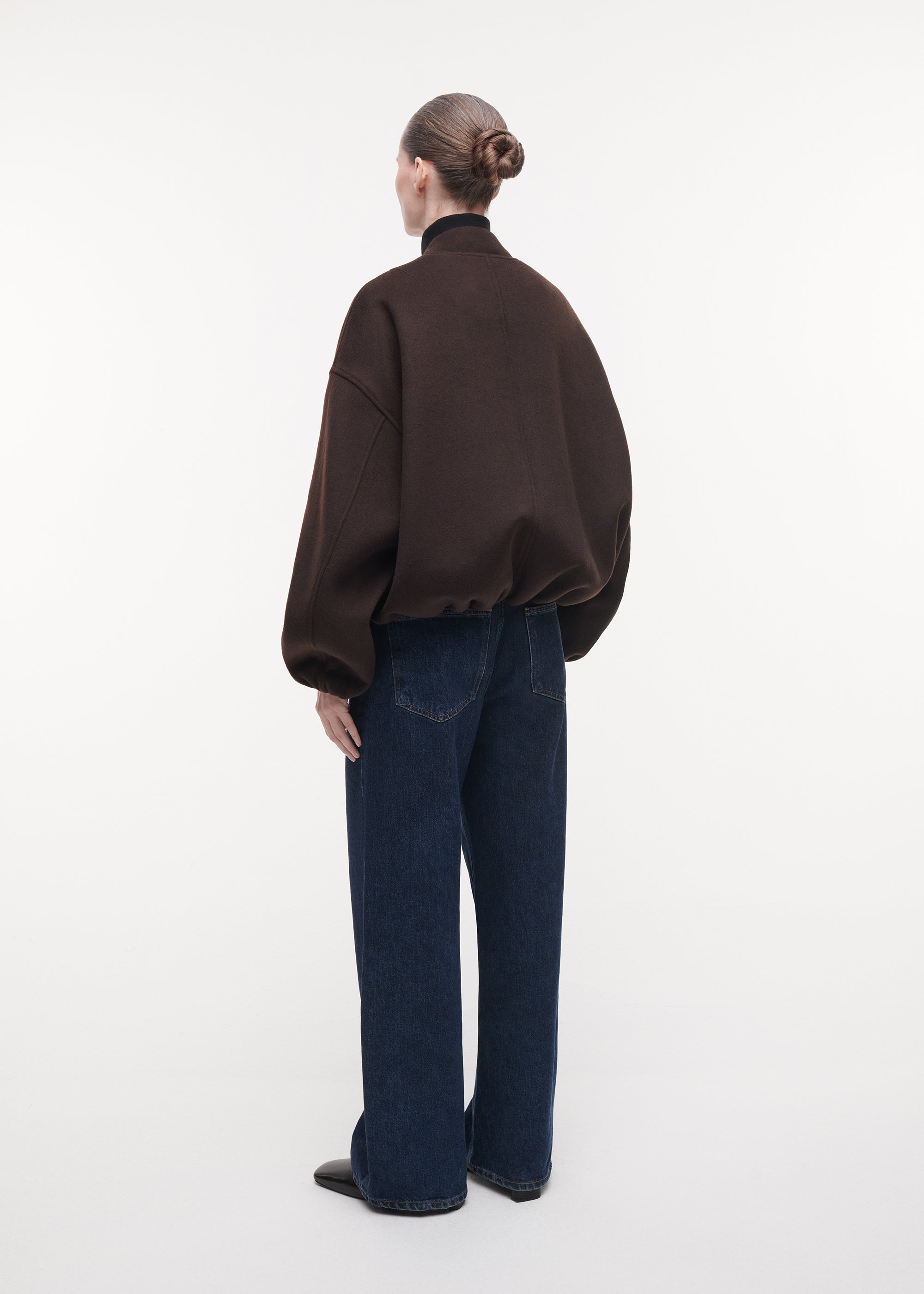 AHTI wollen bomberjack | Dark Brown