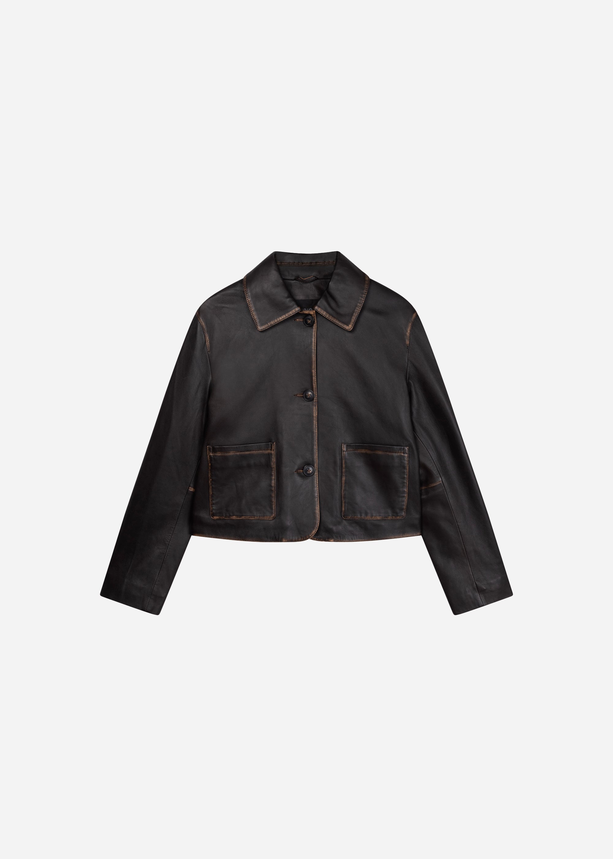 MARISSA Vintage Leather Jacket | Vintage Brown