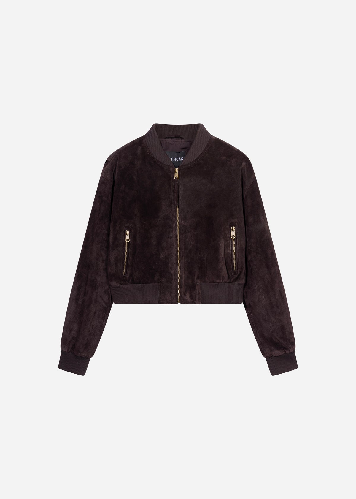 SLOANE | Suede Bomber Jacket | Velvet Brown
